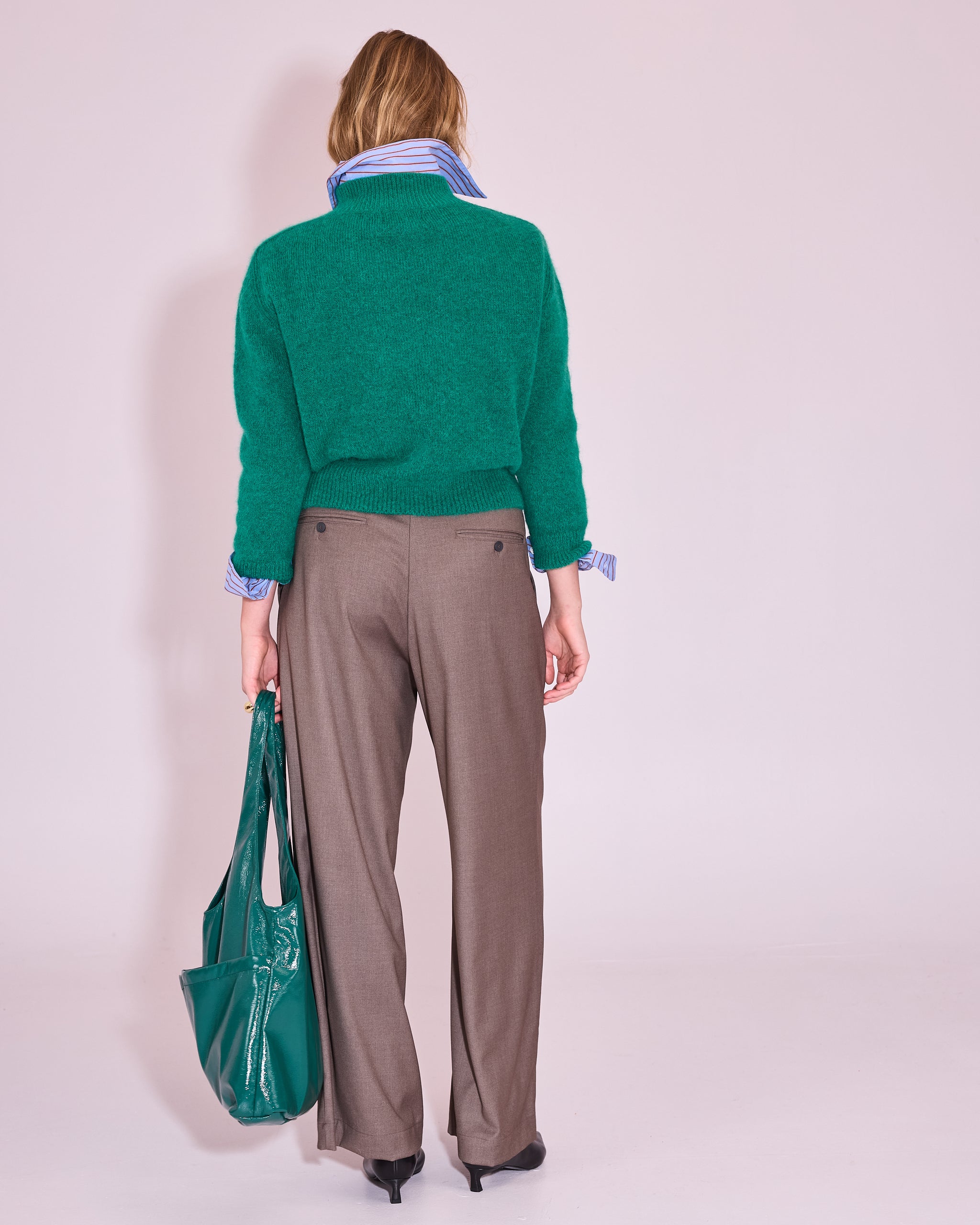 Juneau trui in emerald