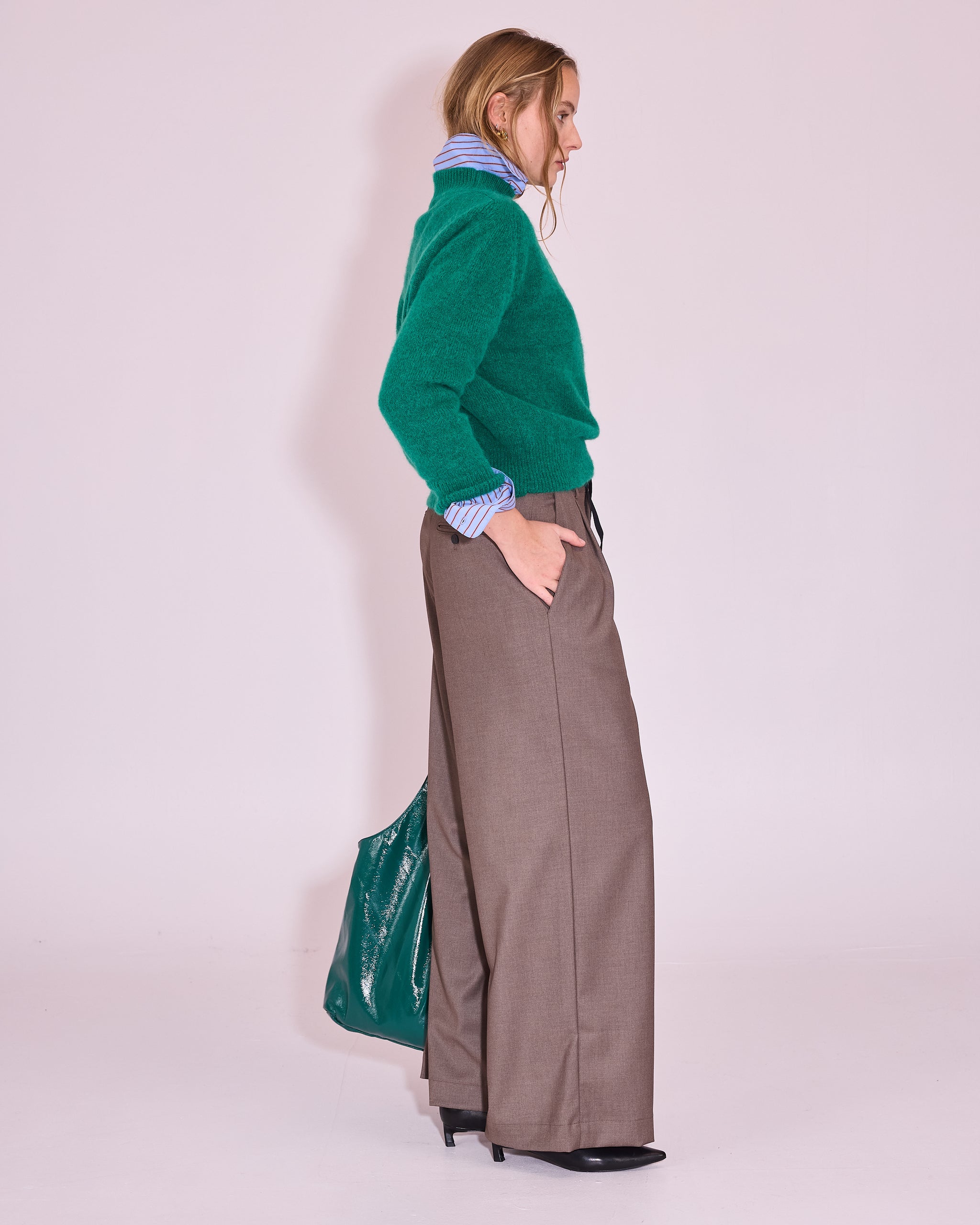 Juneau trui in emerald