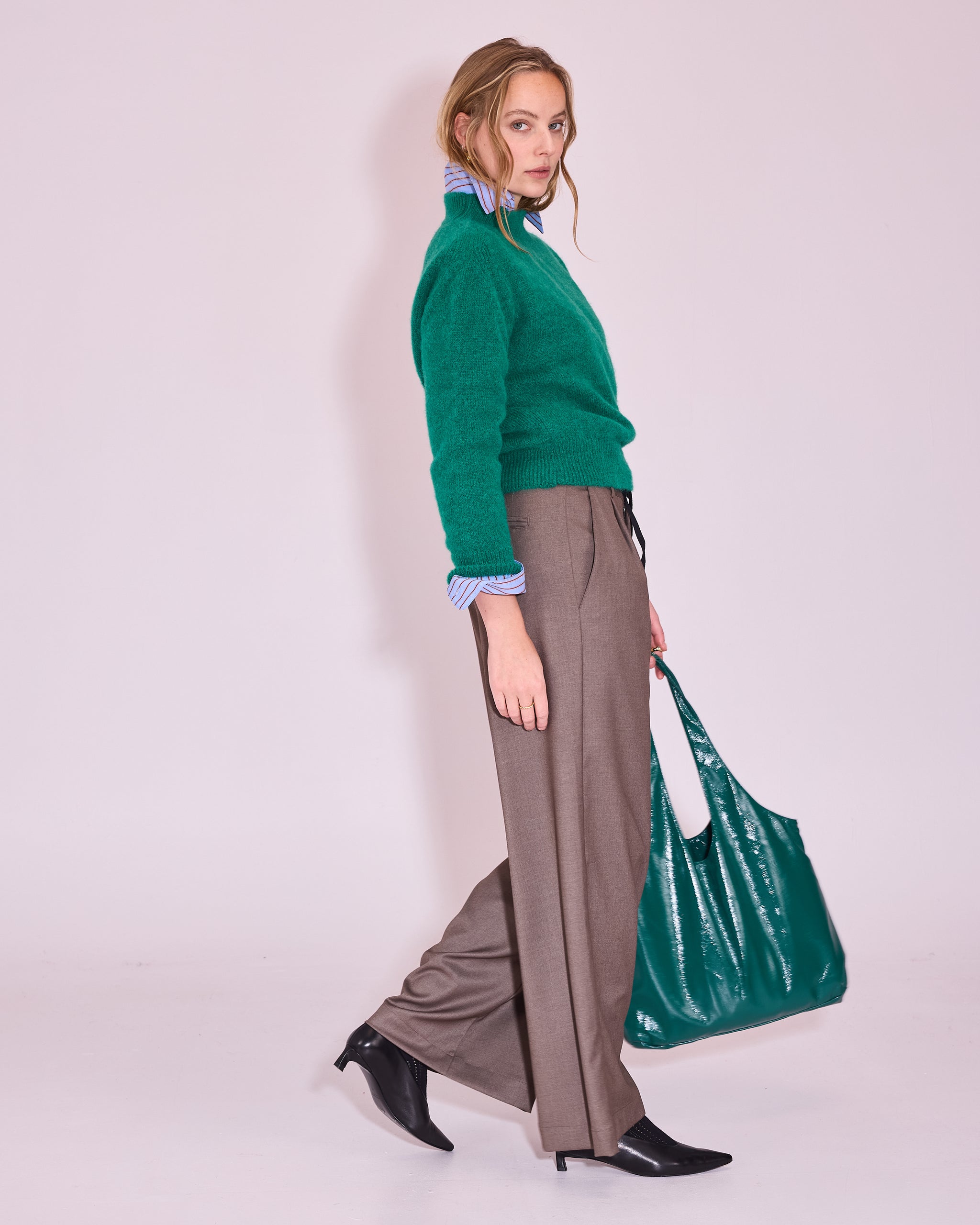 Juneau trui in emerald
