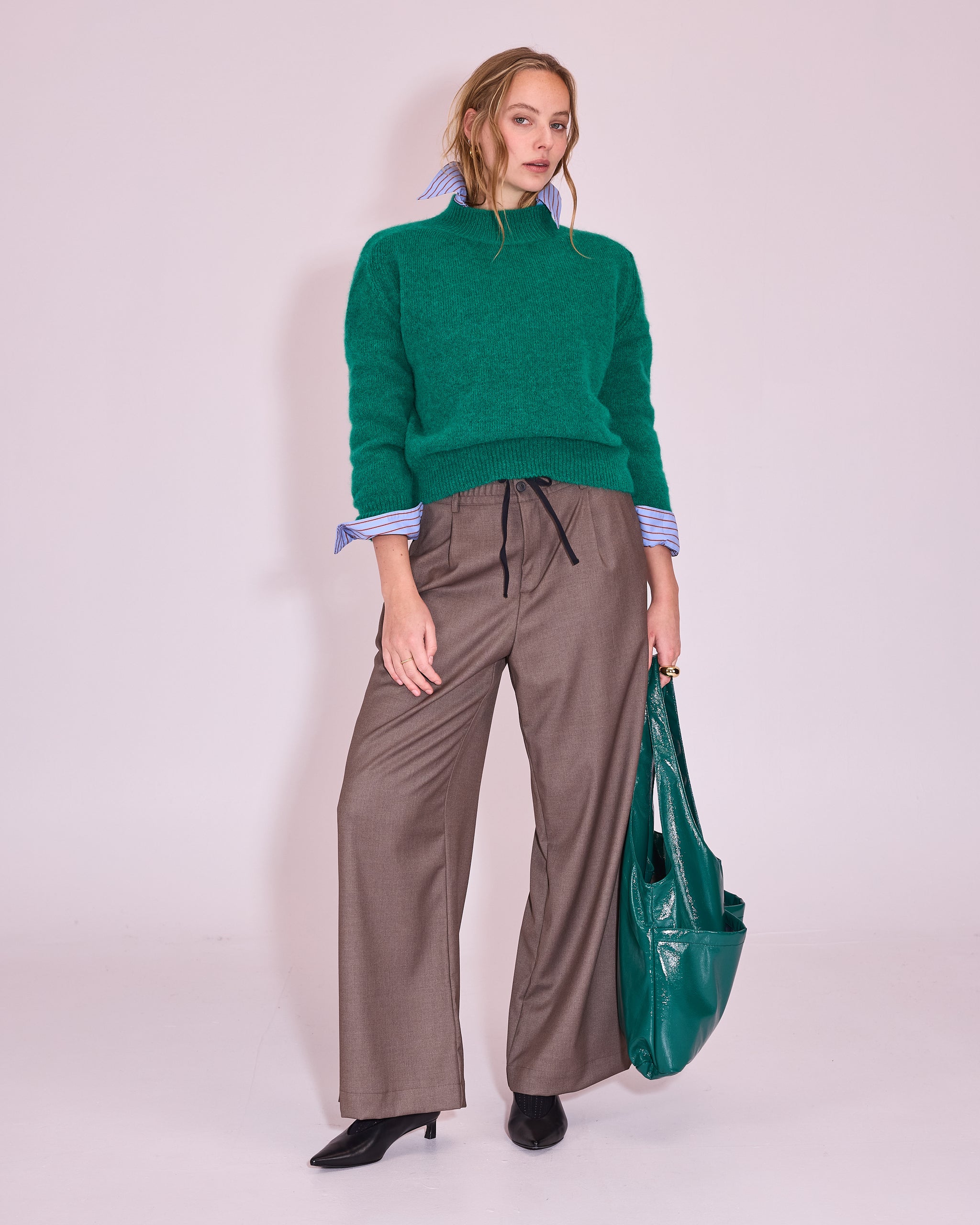 Juneau trui in emerald