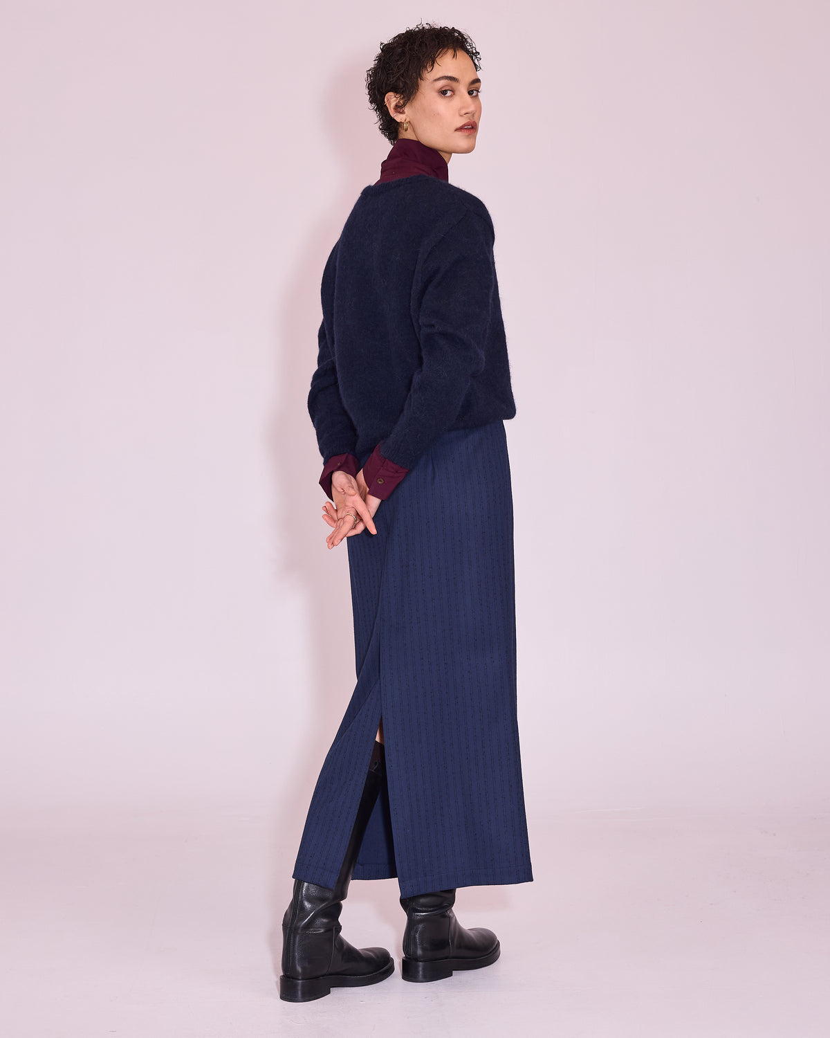 Jena trui in midnight blue