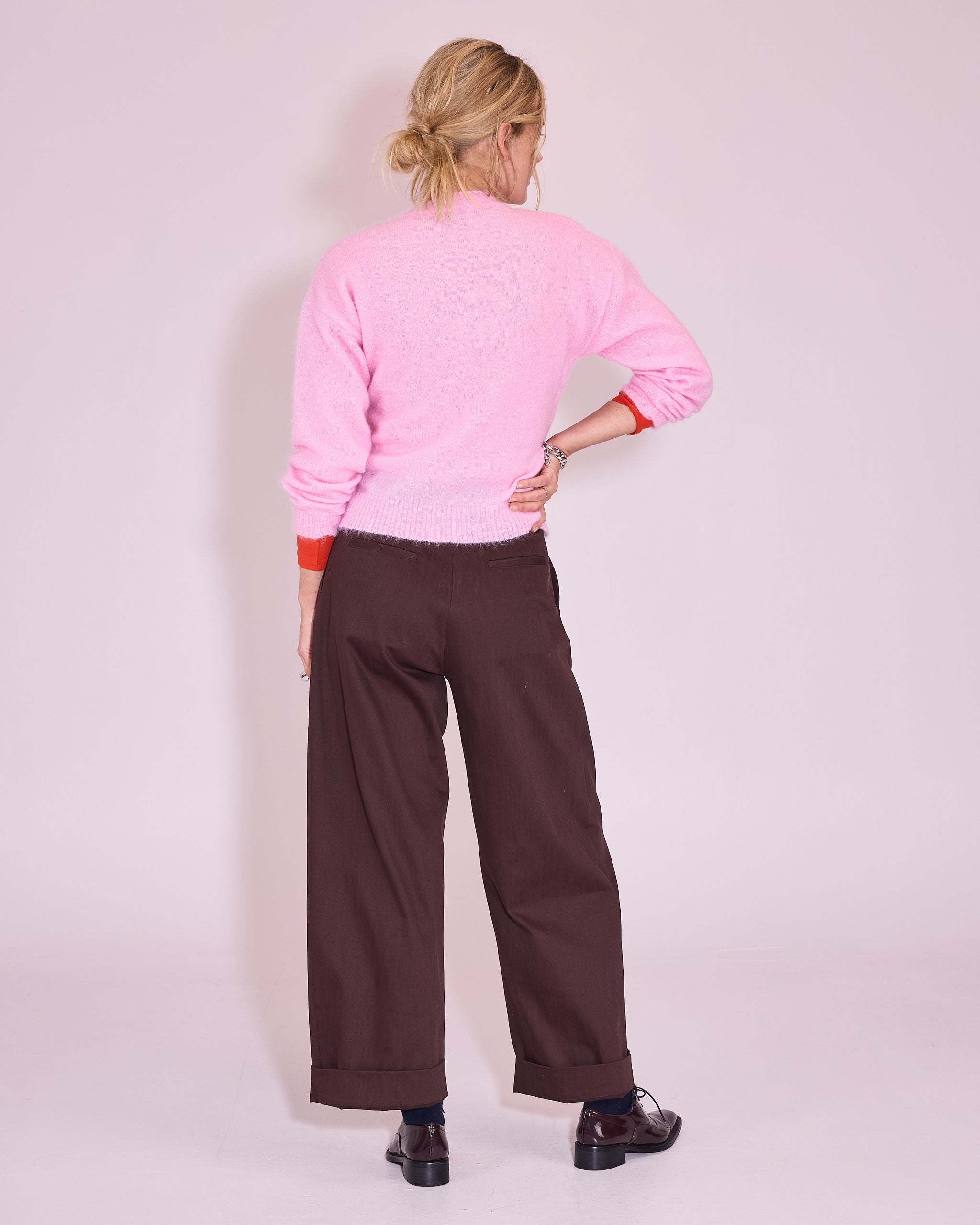 Jember cardigan in soft pink