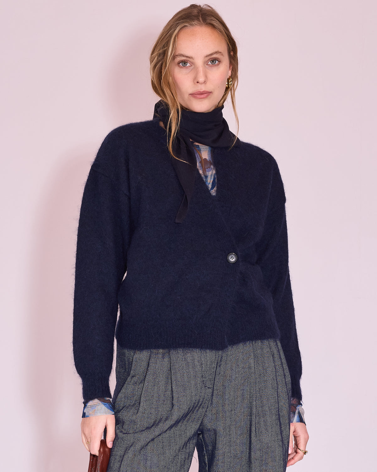 Jember cardigan in midnight blue