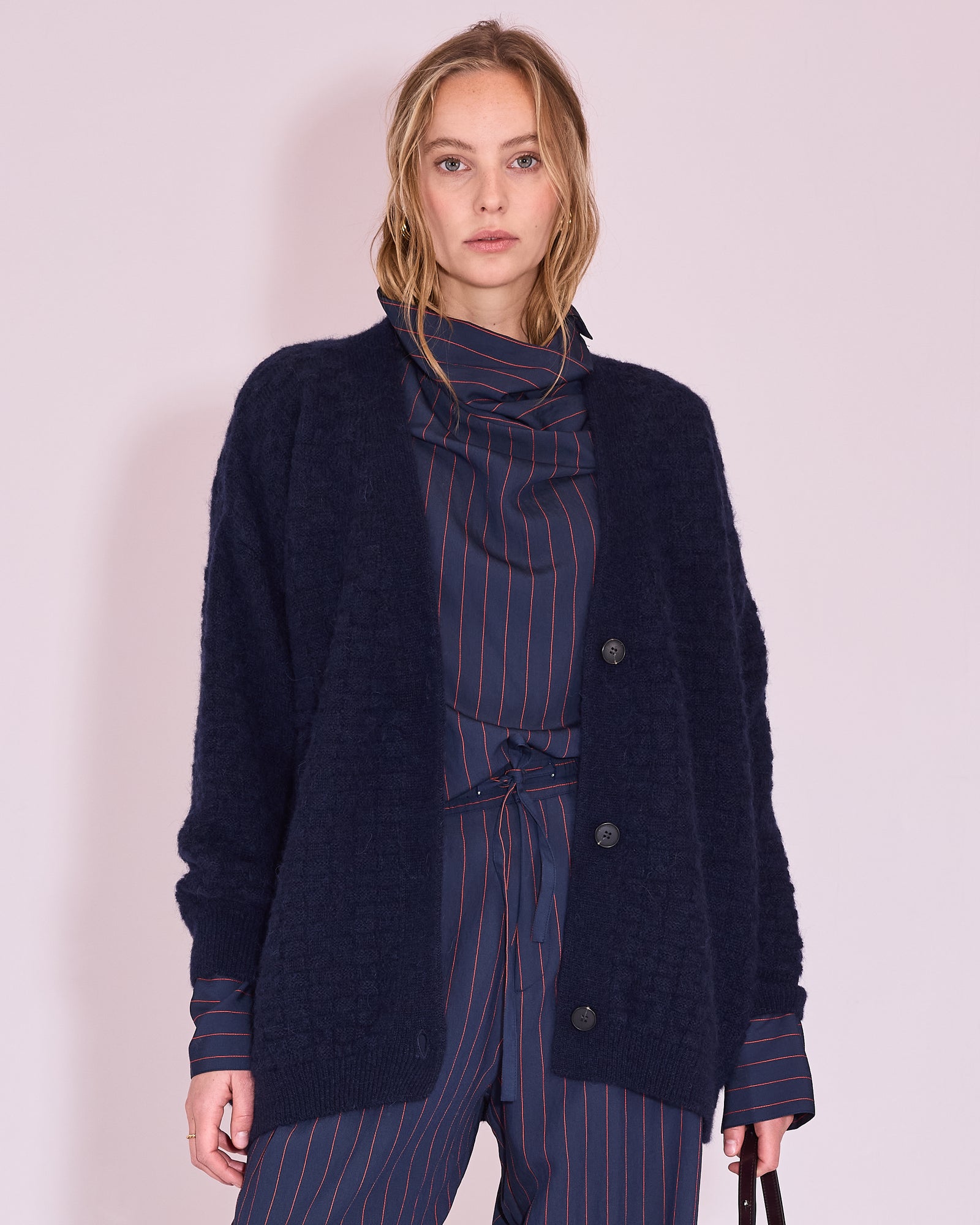 Jasa cardigan in midnight blue