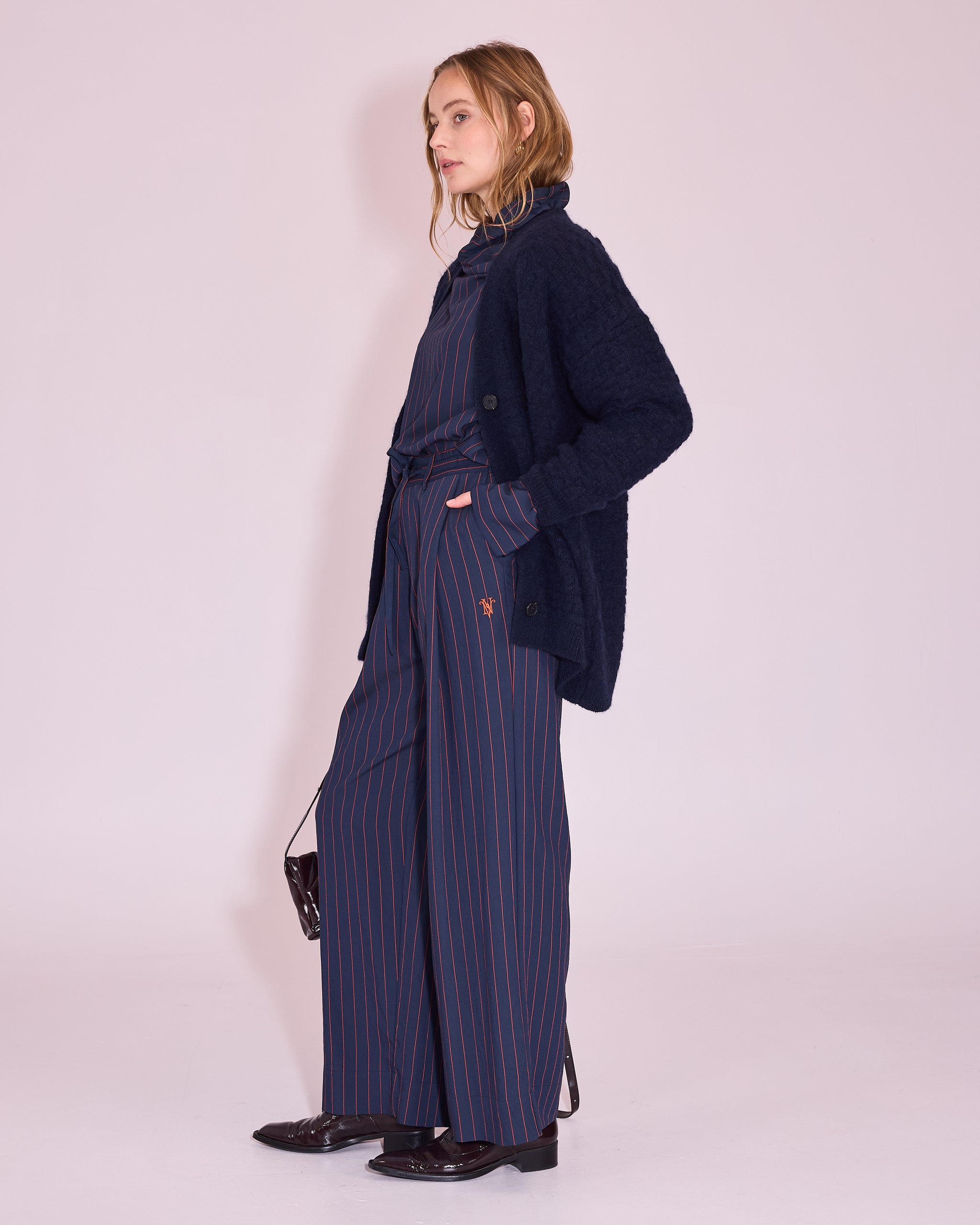 Jasa cardigan in midnight blue