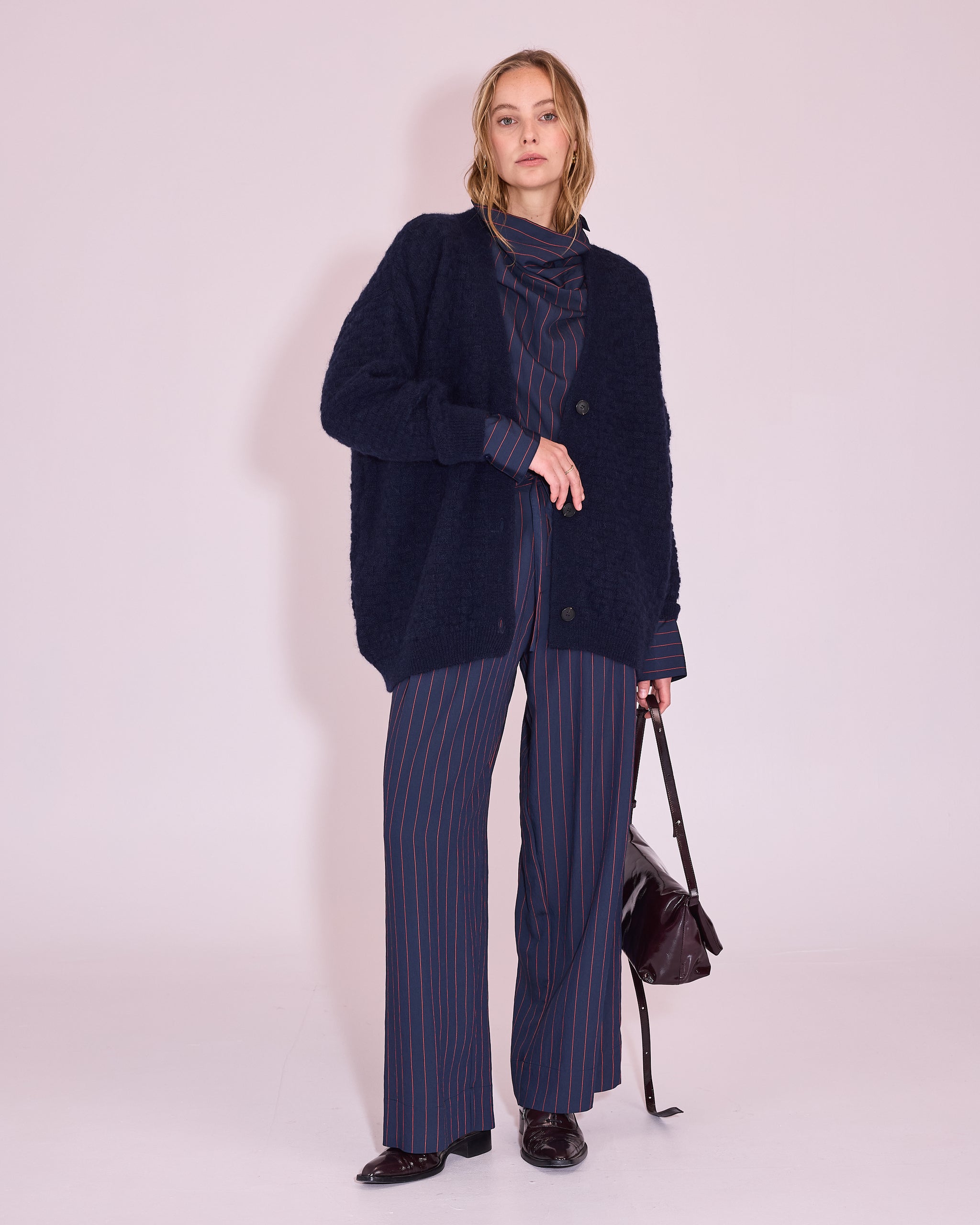 Jasa cardigan in midnight blue
