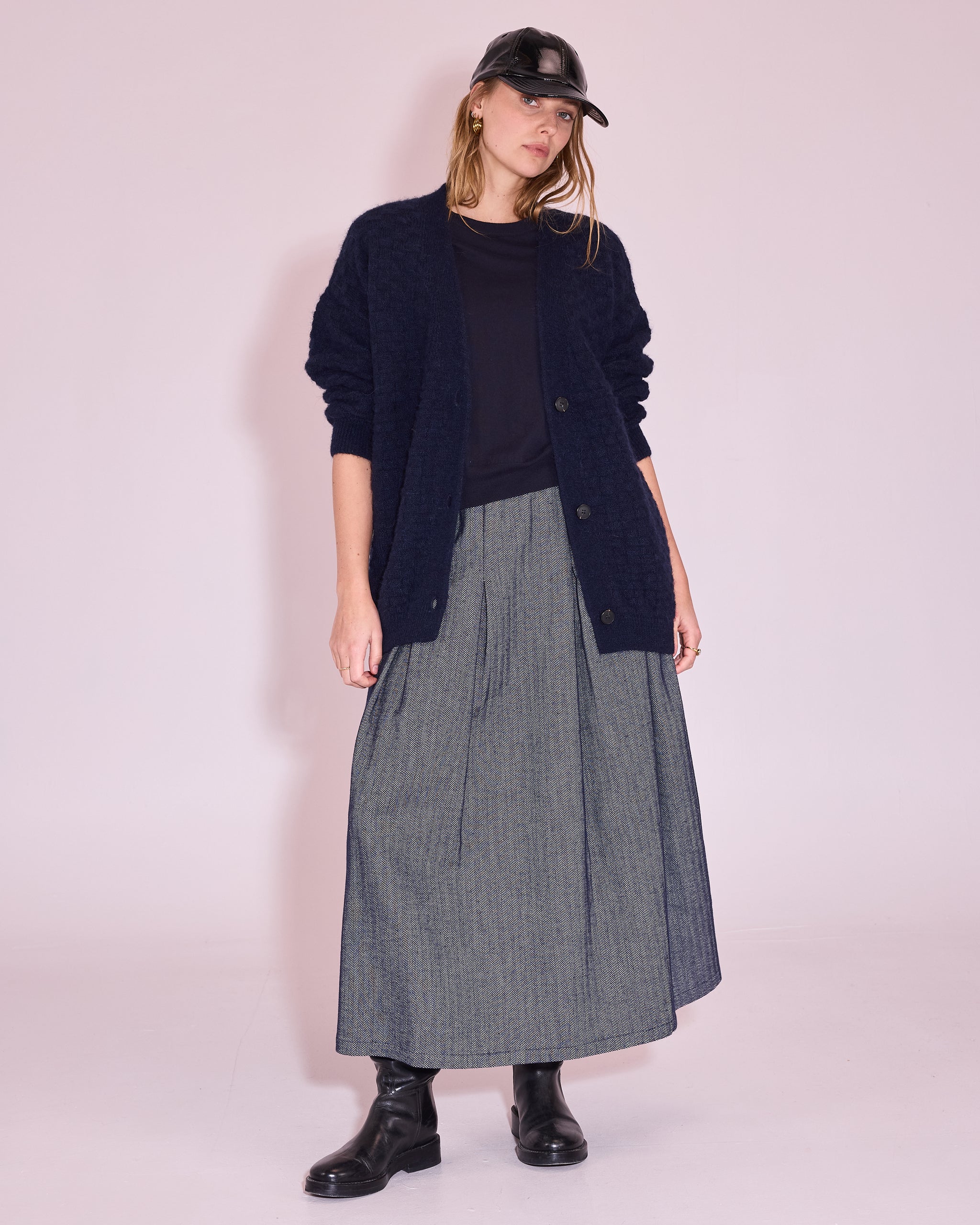 Jasa cardigan in midnight blue
