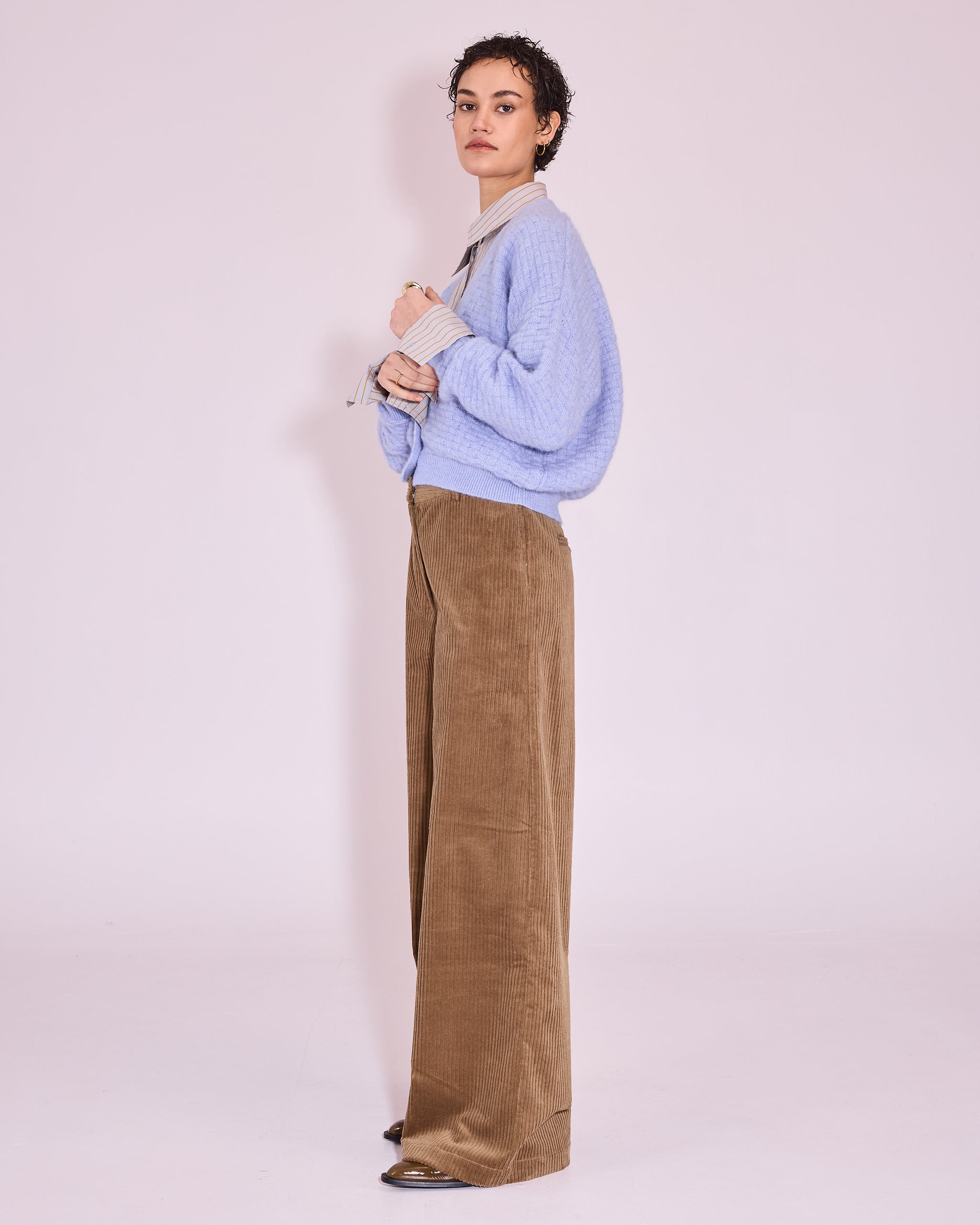 Jilin cardigan in soft lavender