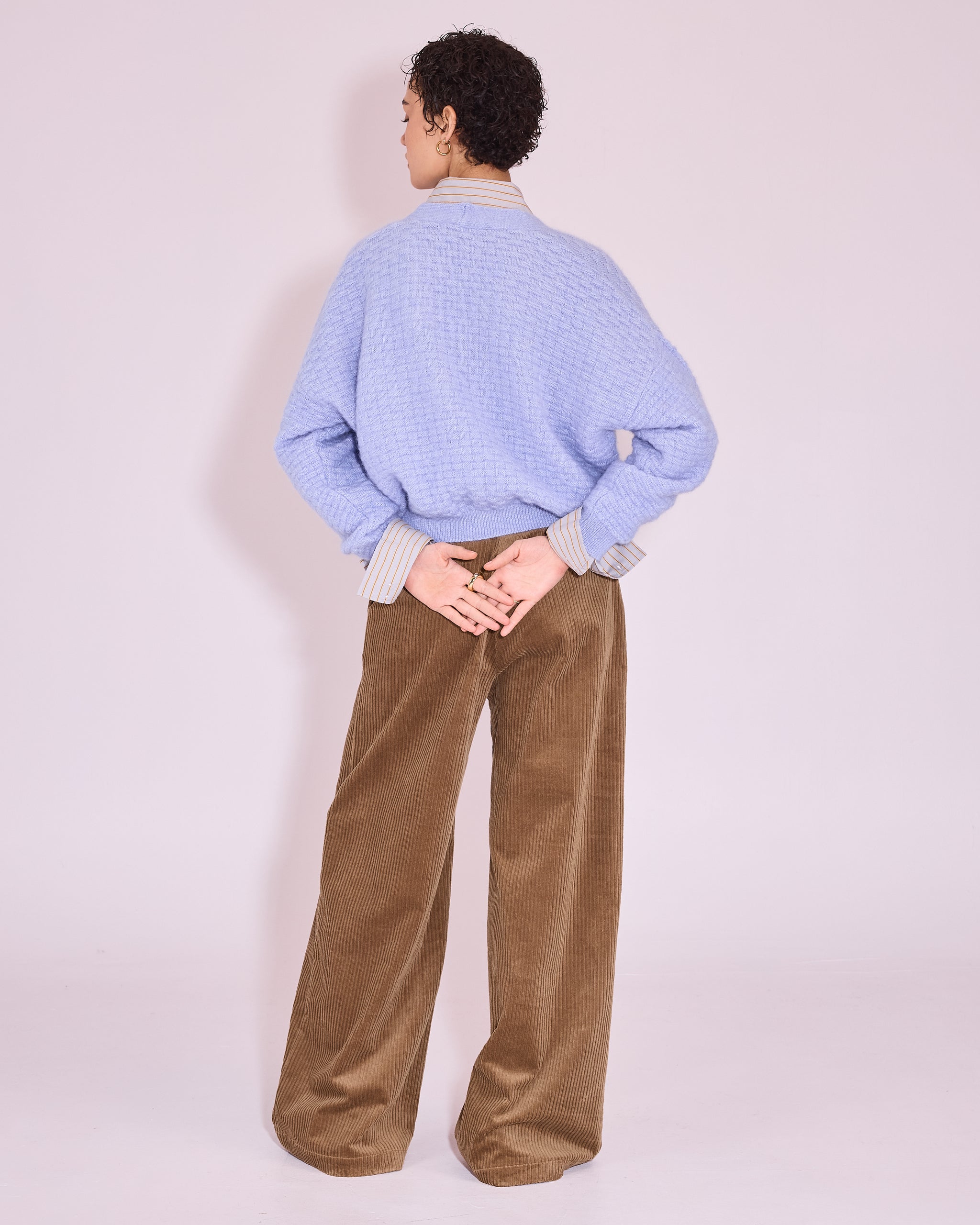 Jilin cardigan in soft lavender