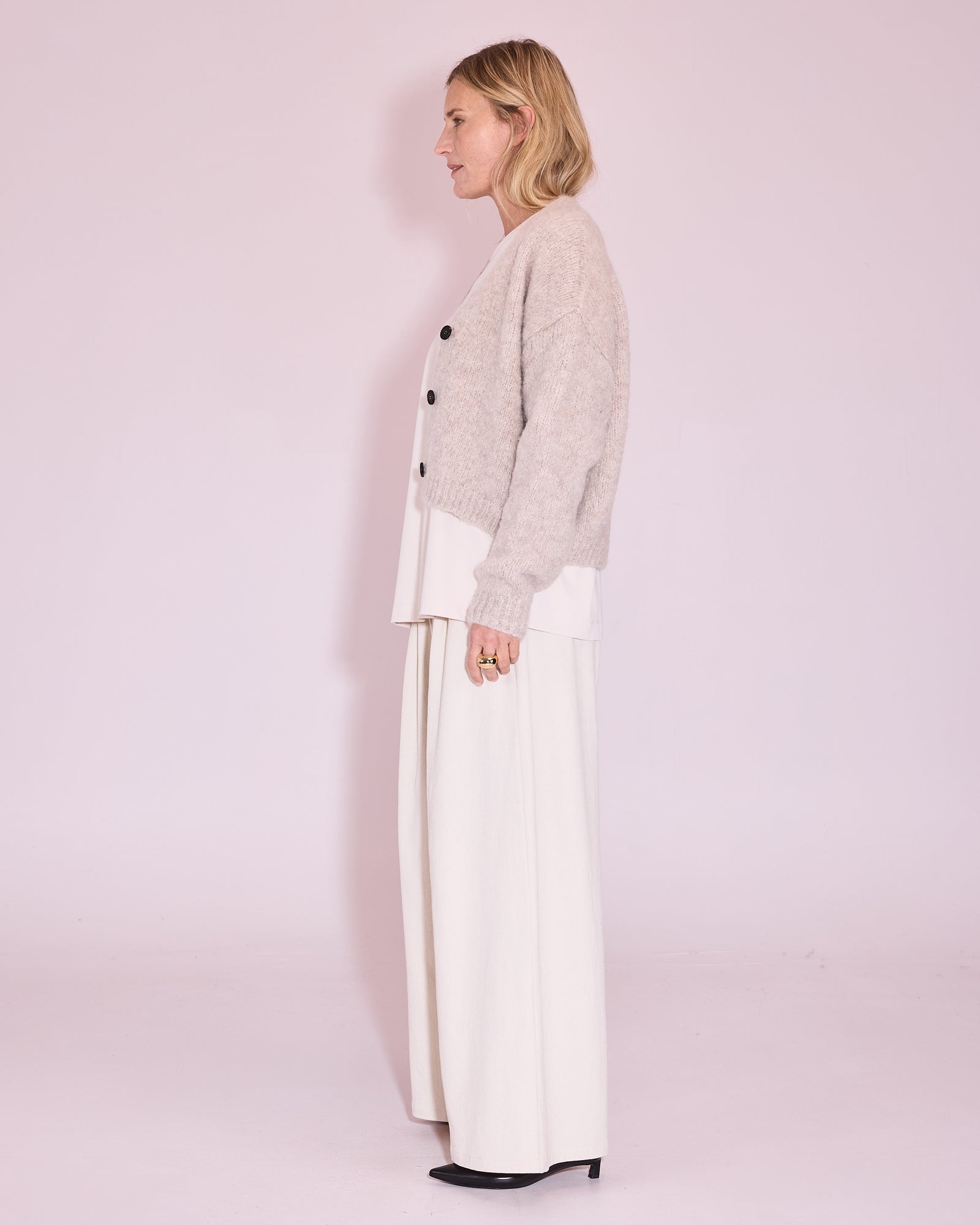 Jerba cardigan in stone
