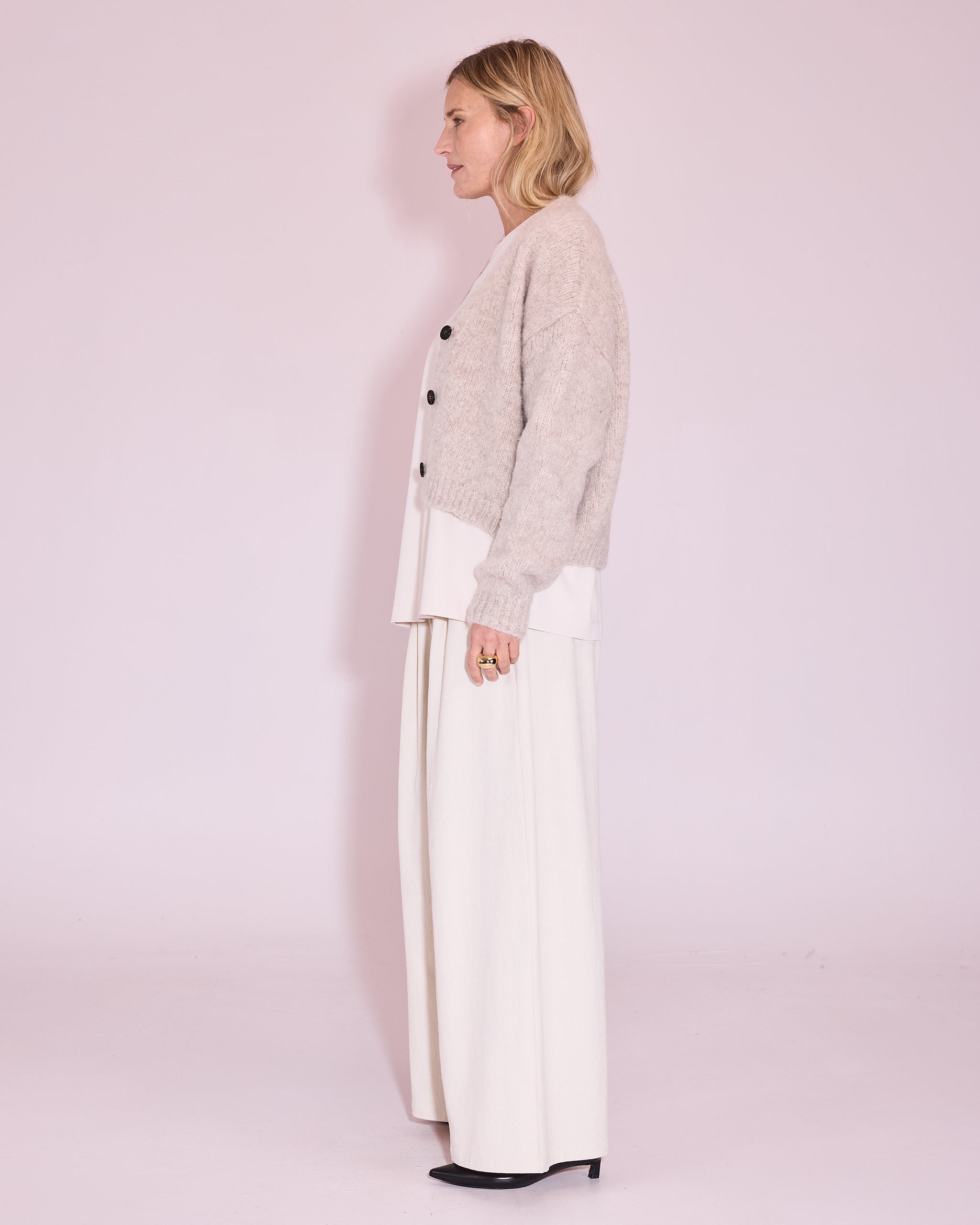 Jerba cardigan in stone