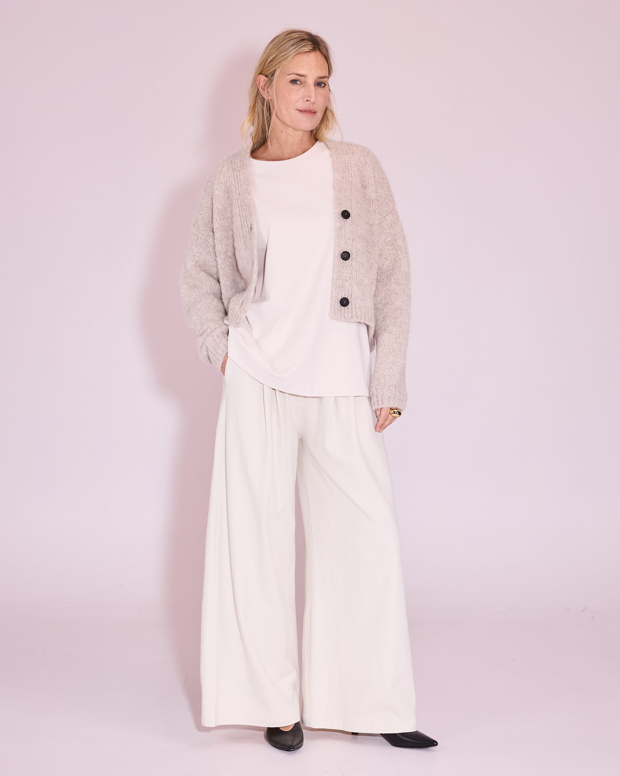 Jerba cardigan in stone