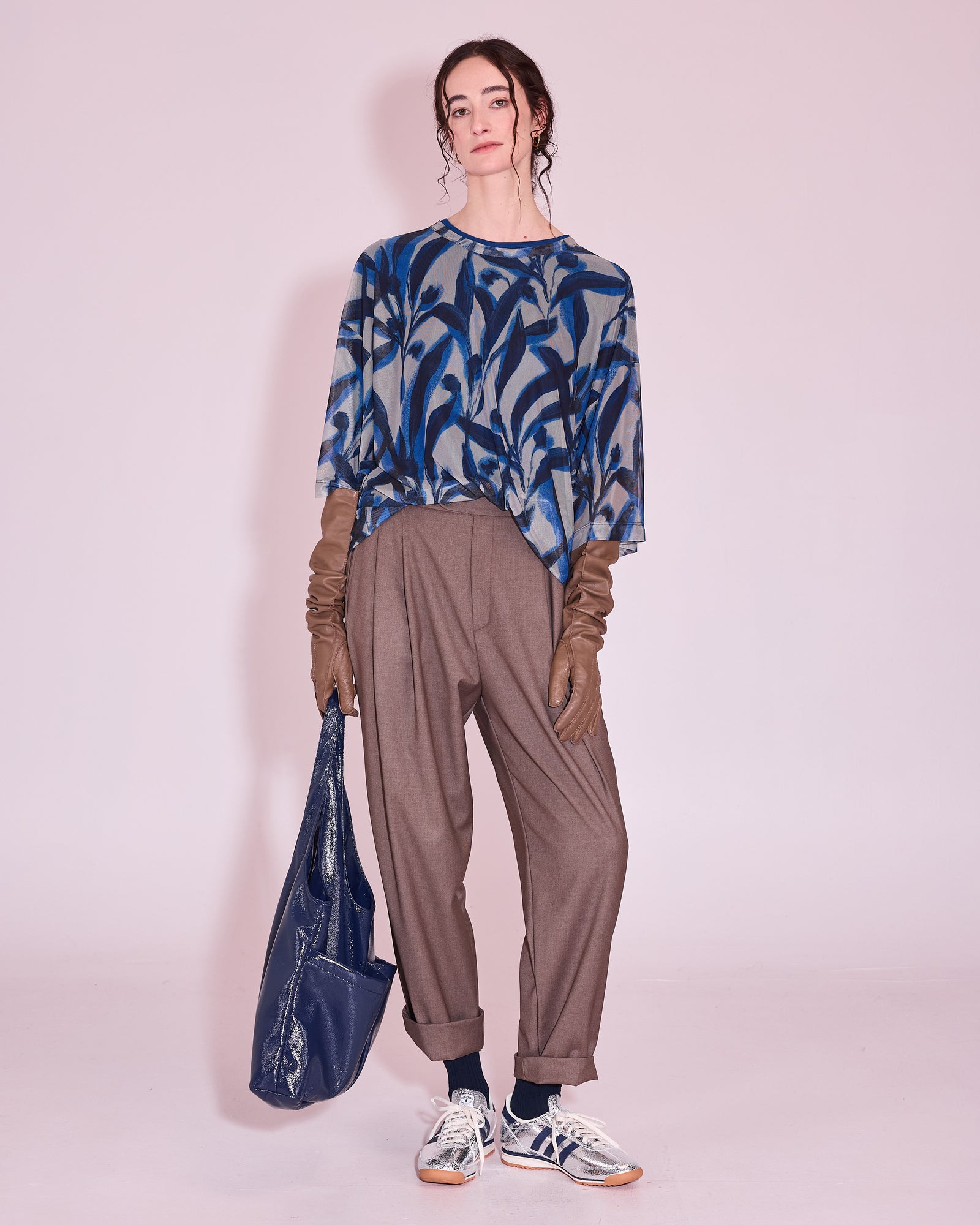 Jérome trousers in taupe melee
