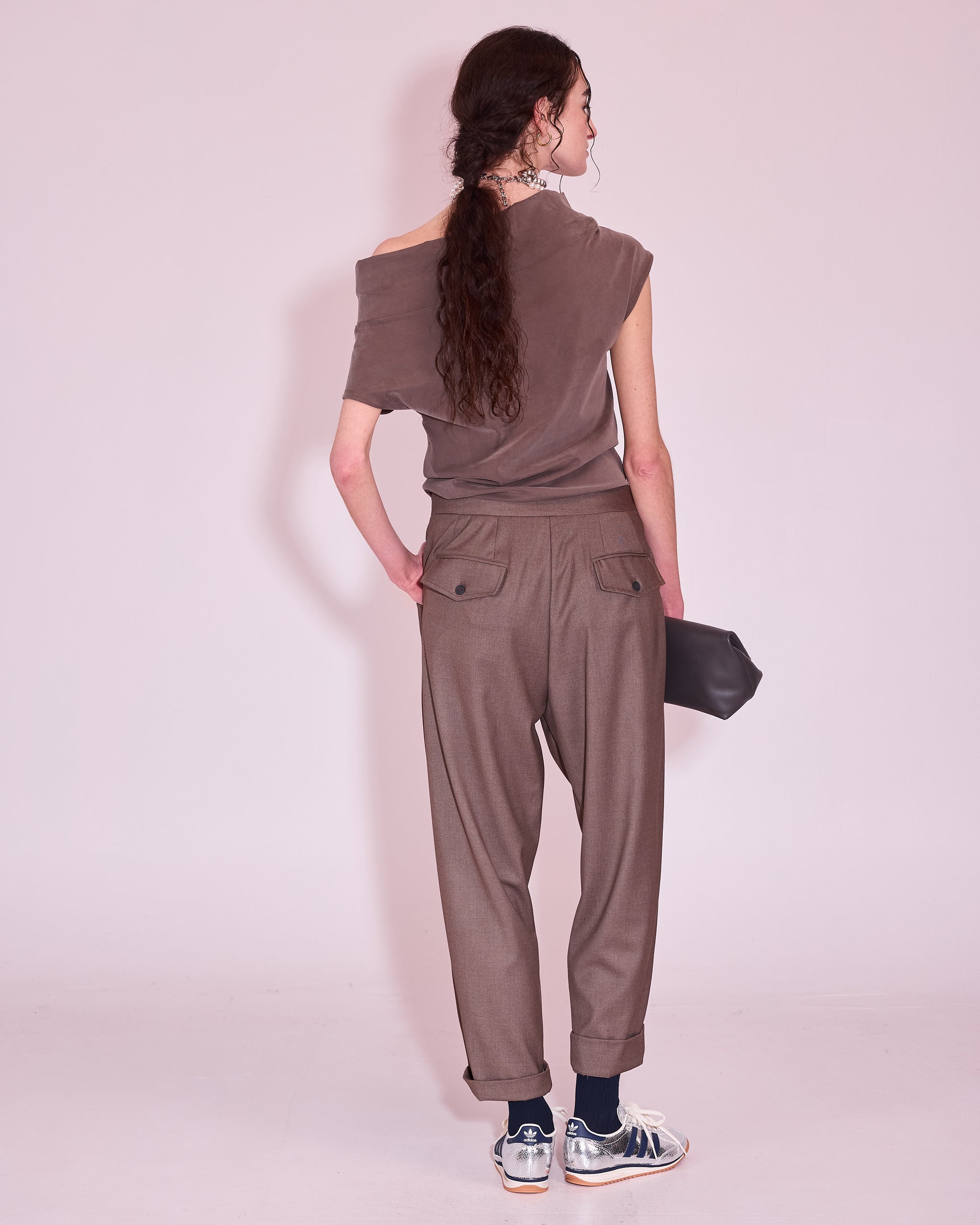 Jérome broek in taupe melee
