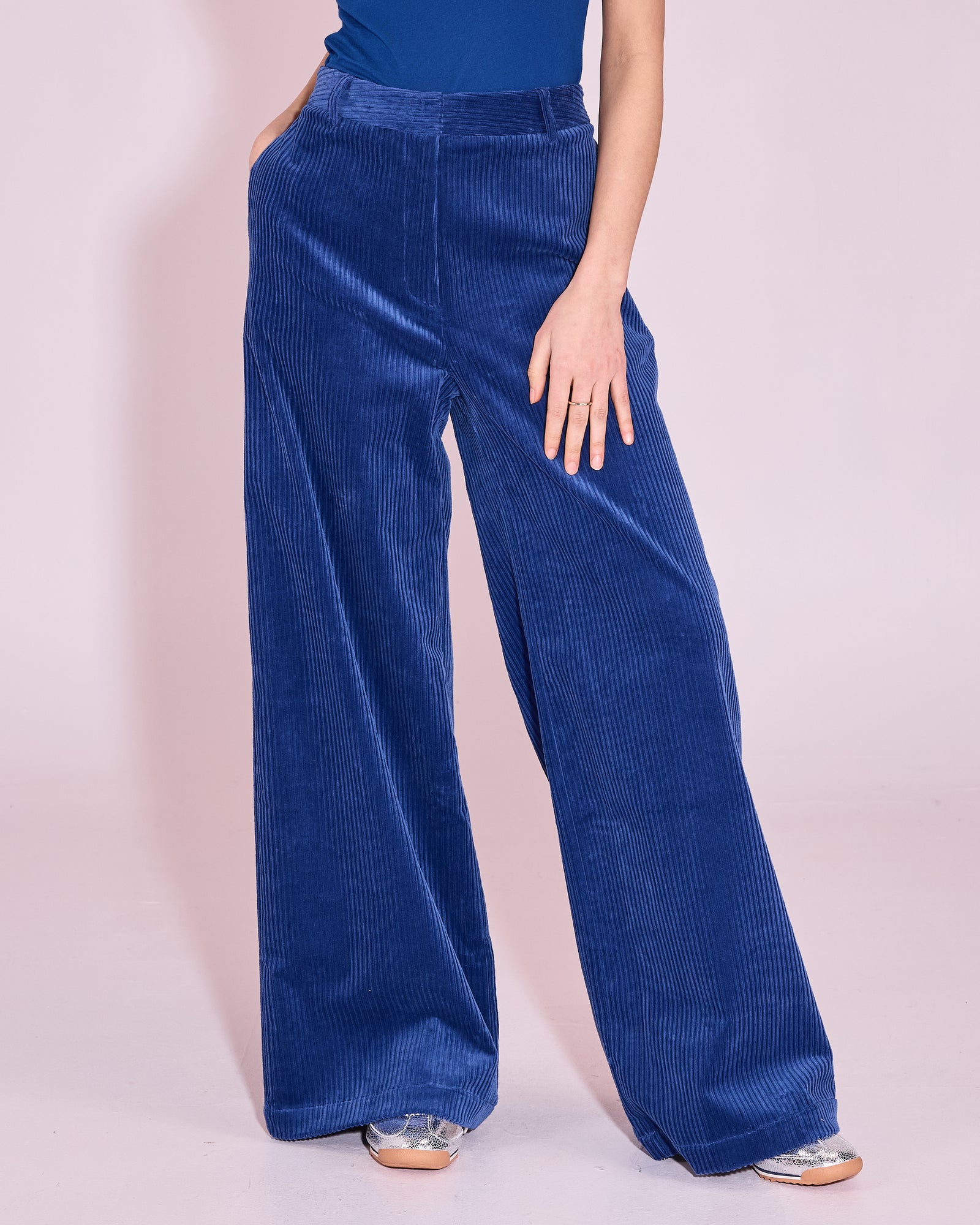 Hector broek in blue quartz heavy corduroy