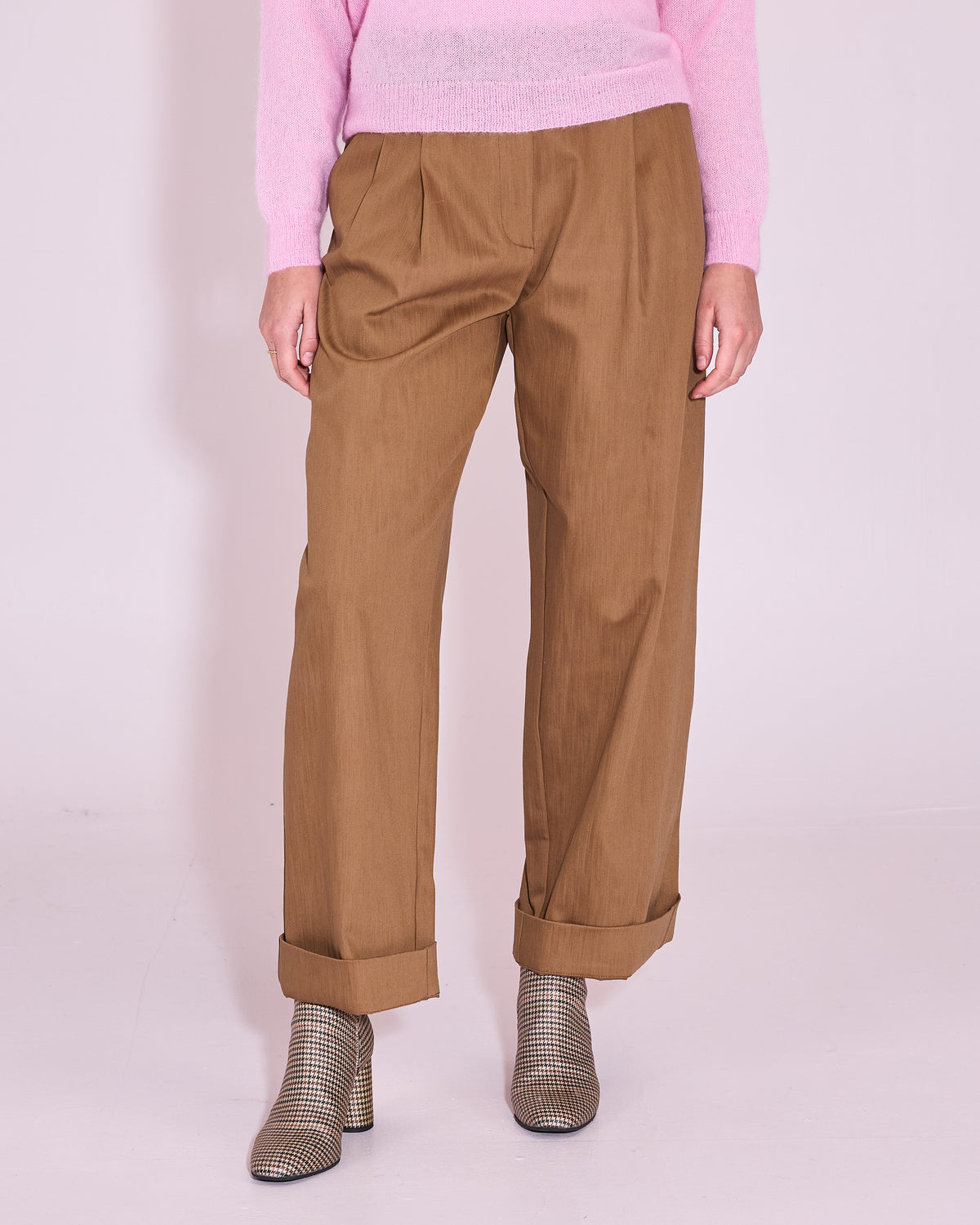 Harpo trousers in bronze brown
