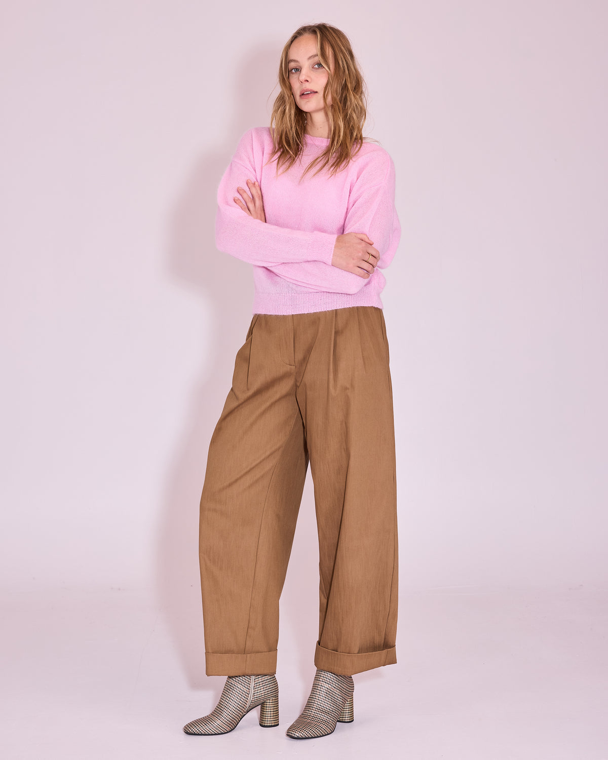 Harpo trousers in bronze brown