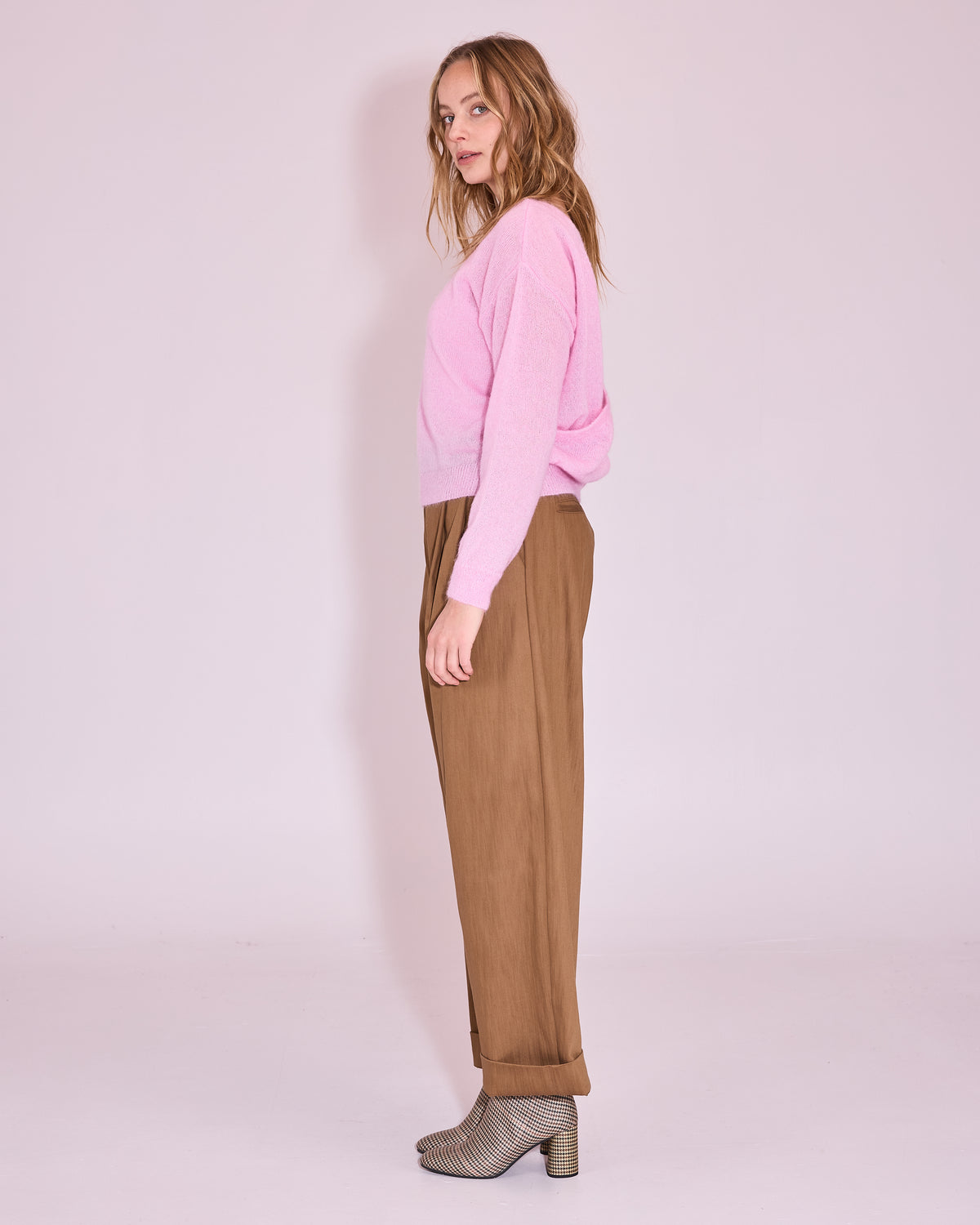 Harpo trousers in bronze brown