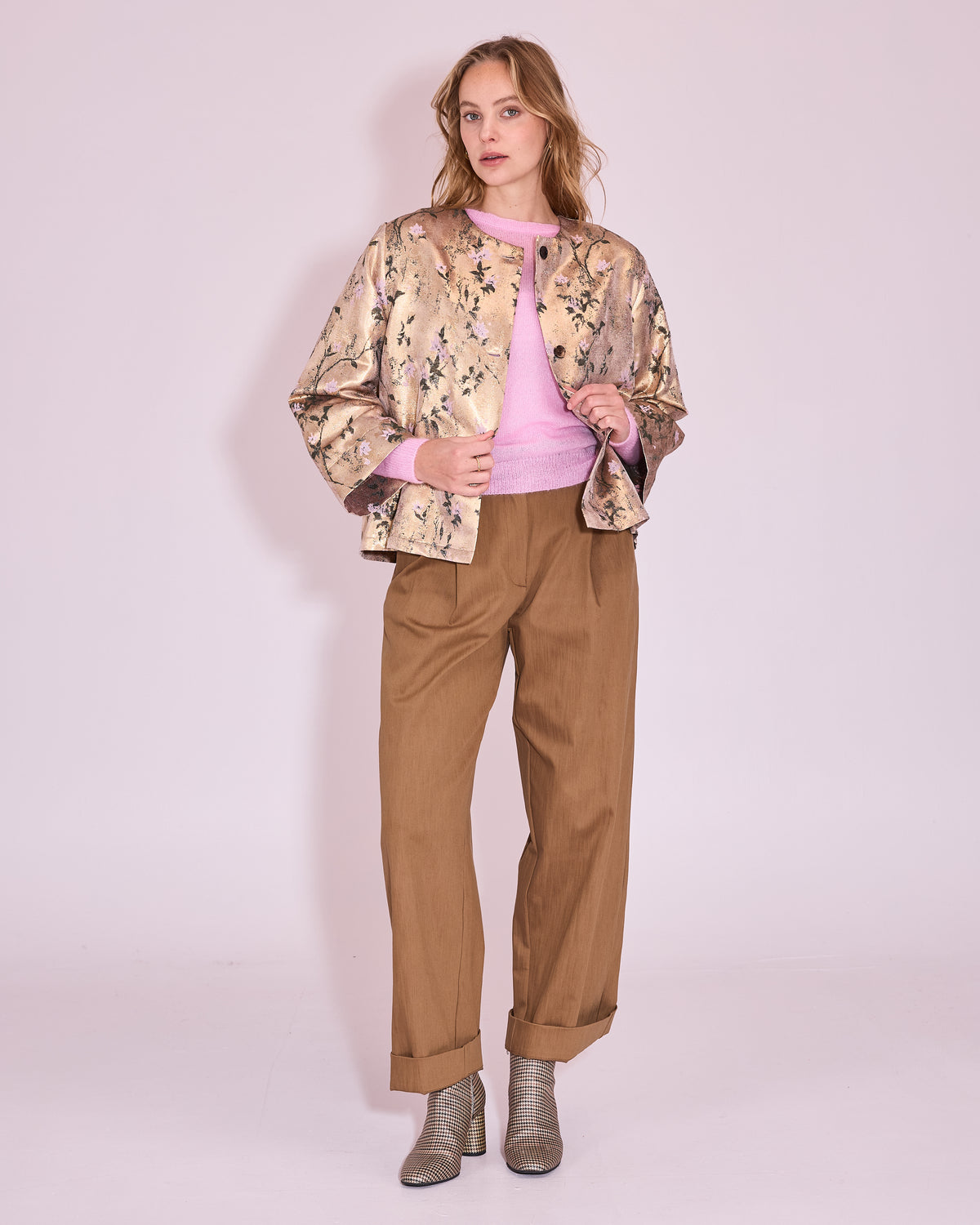 Harpo trousers in bronze brown