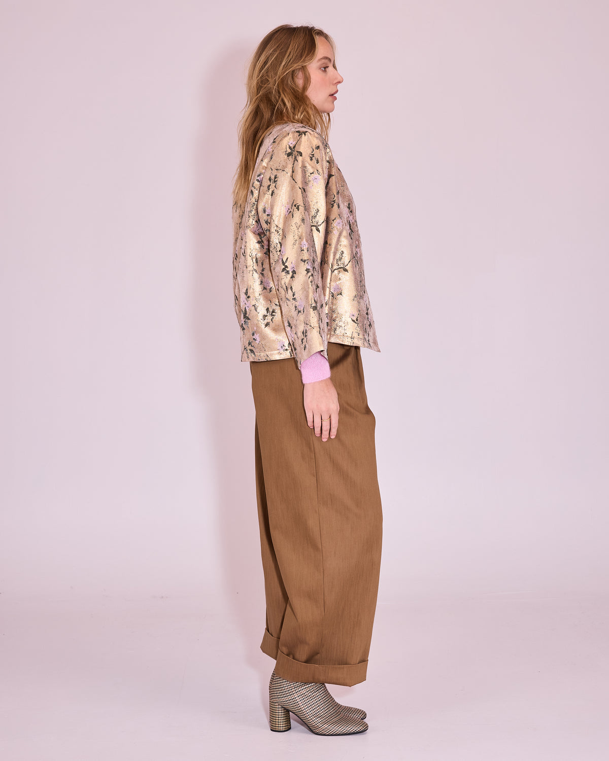 Harpo trousers in bronze brown