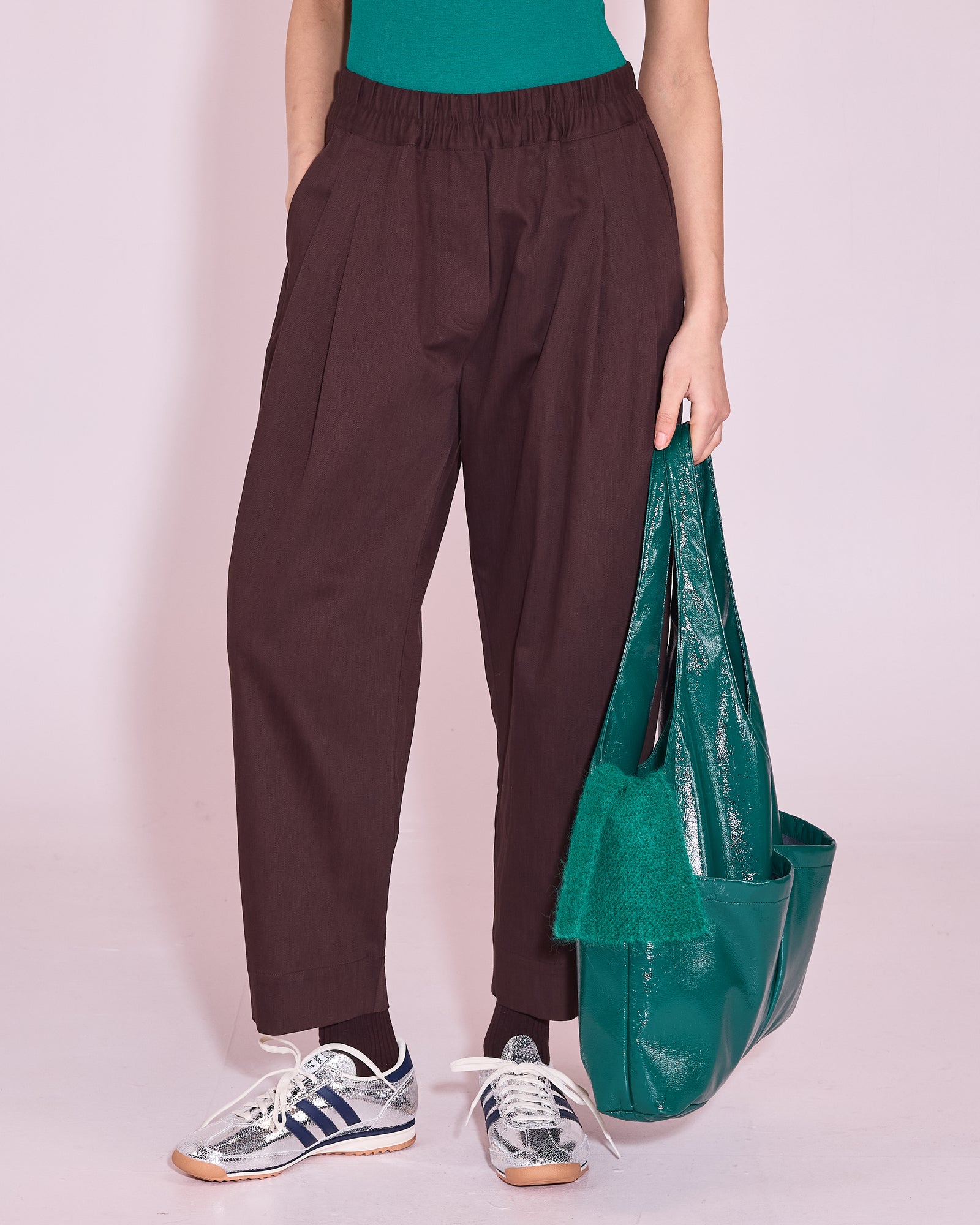 George trousers in dark chocolate