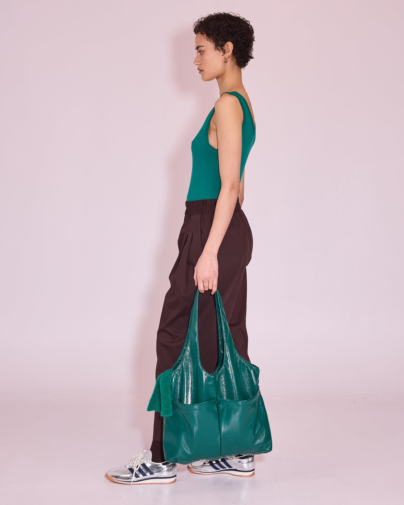 George trousers in dark chocolate