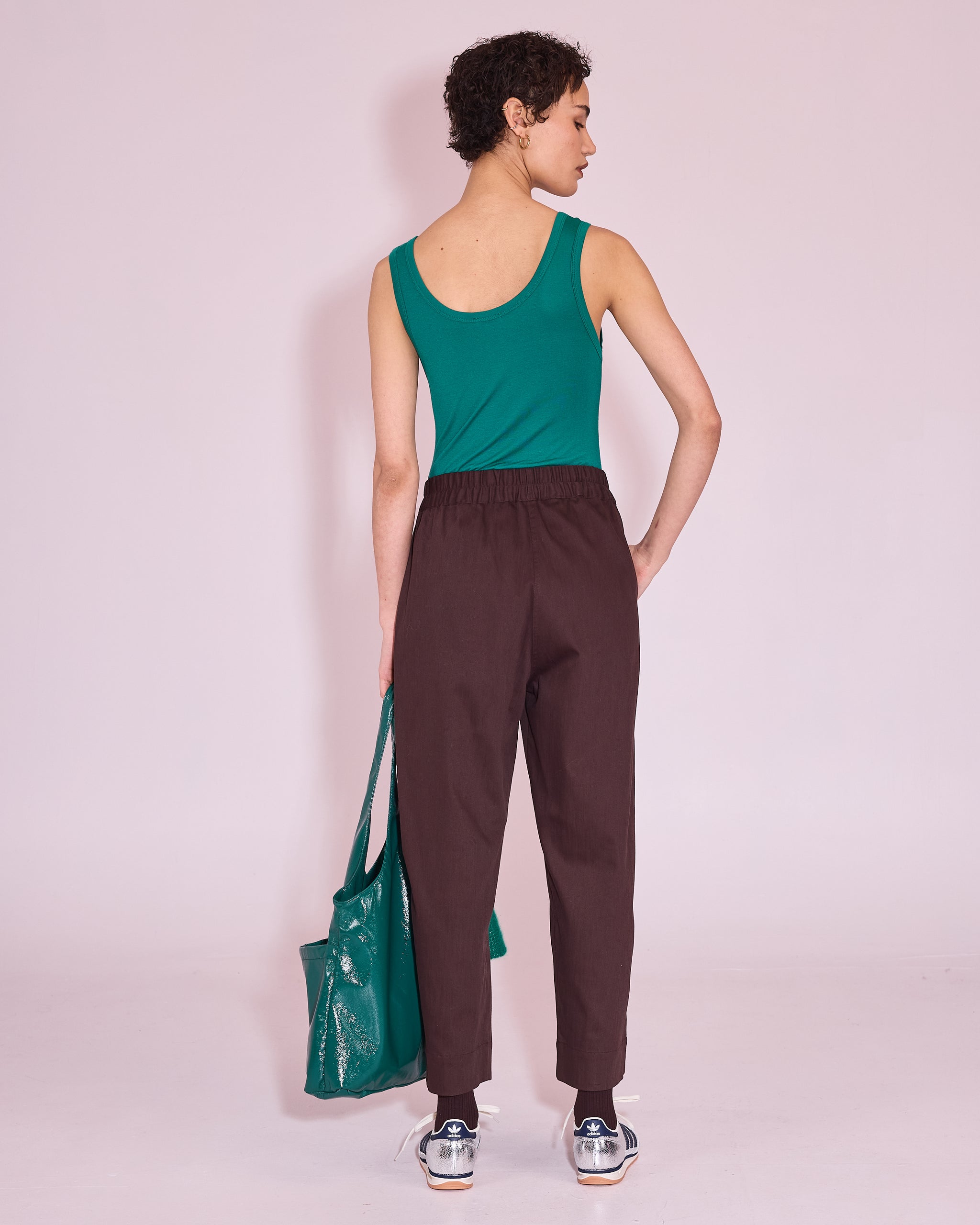 George trousers in dark chocolate