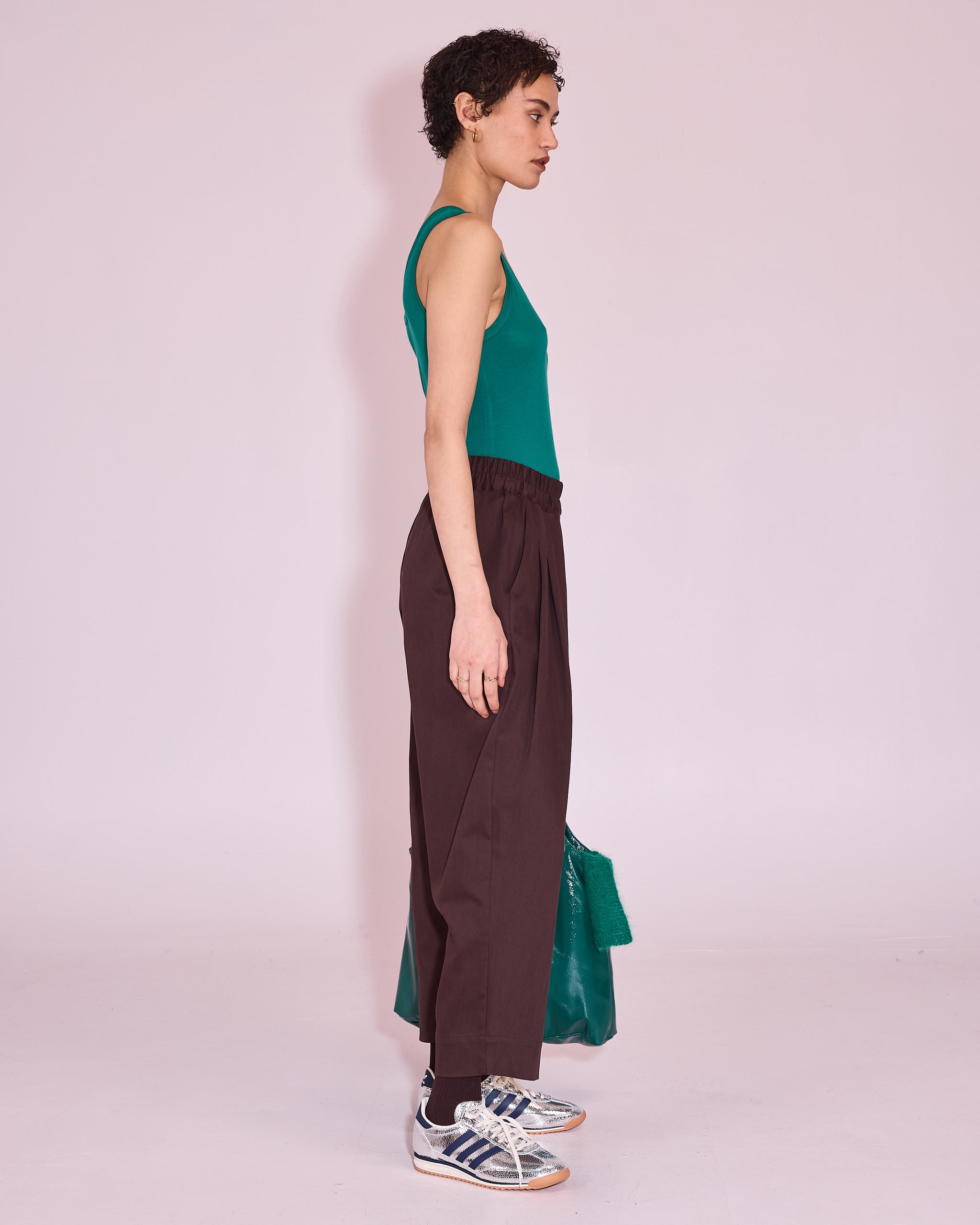 George trousers in dark chocolate