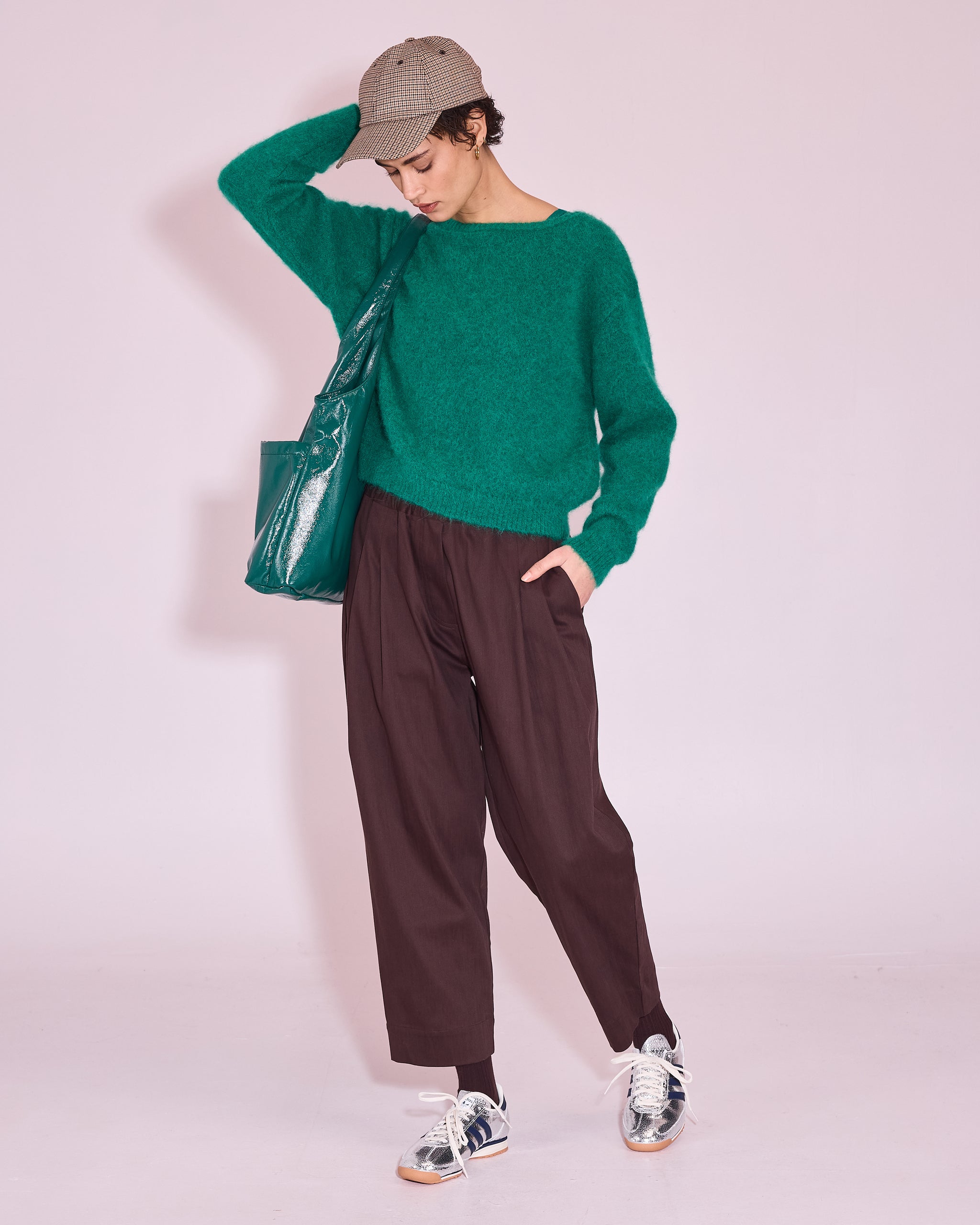 George trousers in dark chocolate