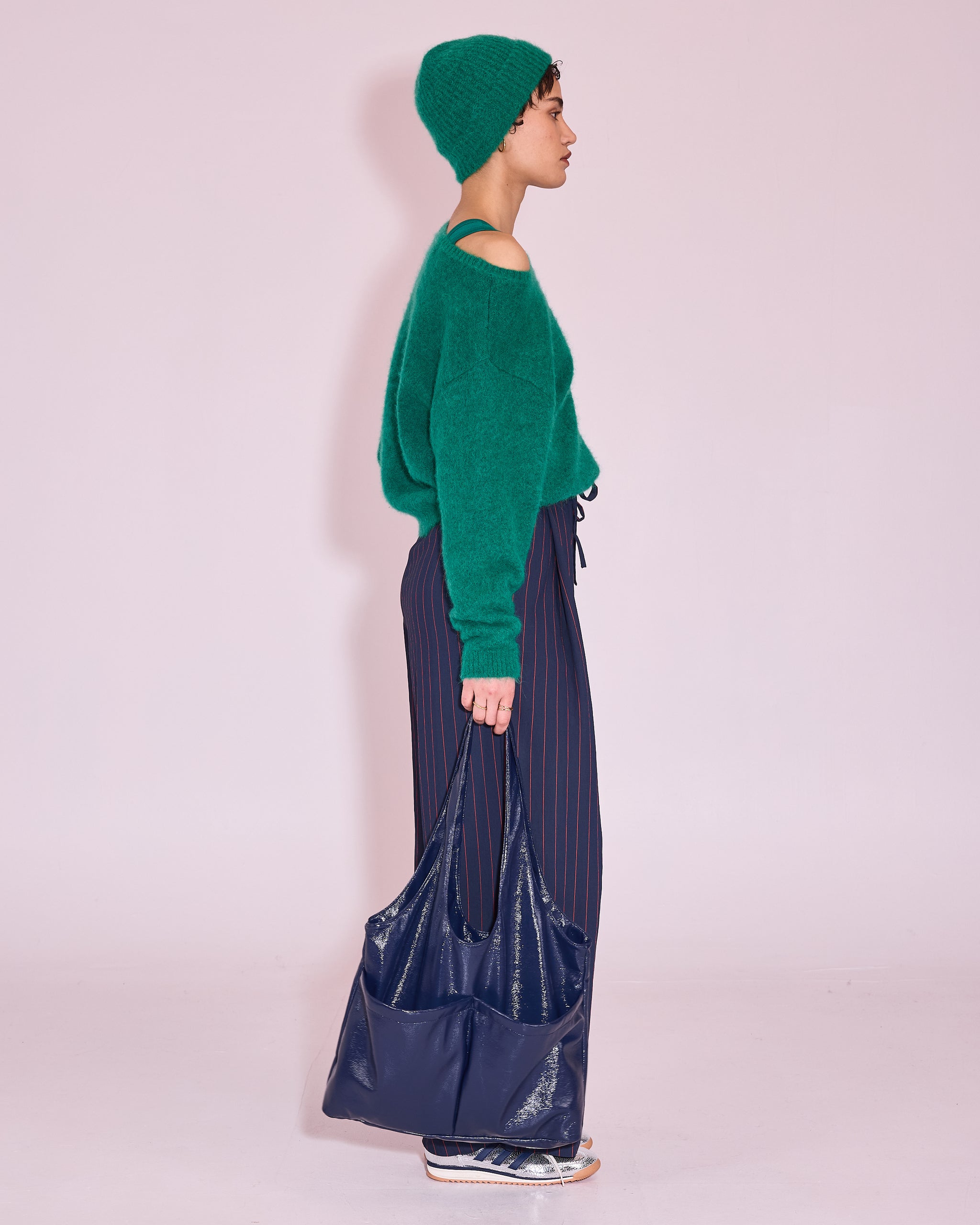 Haiko broek in navy / bright red