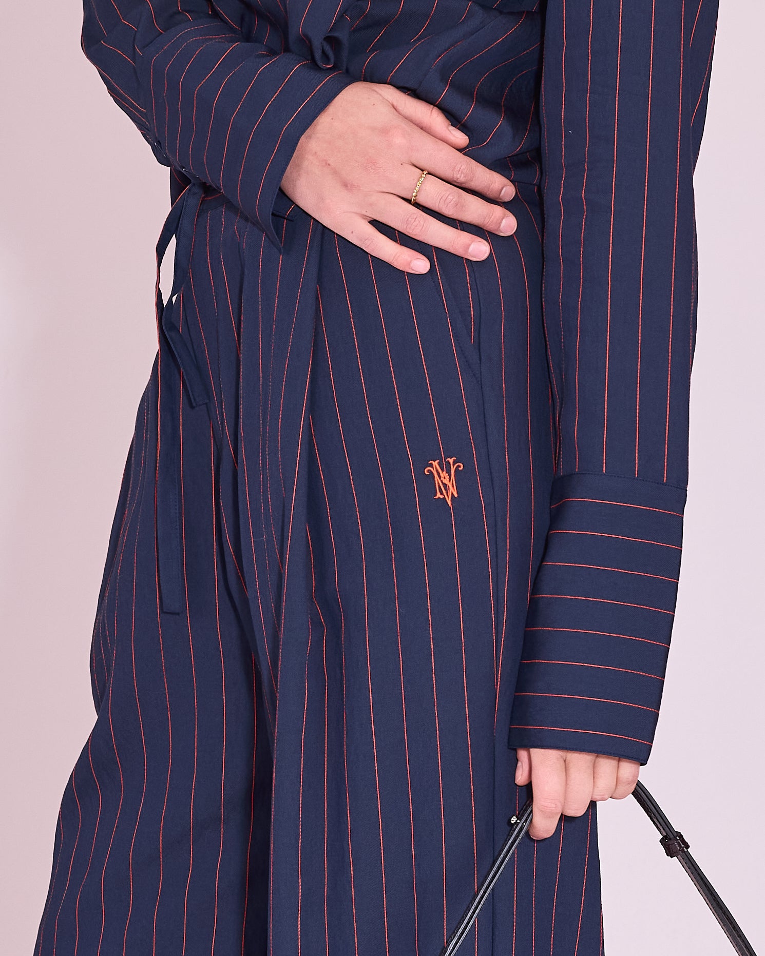 Haiko broek in navy / bright red