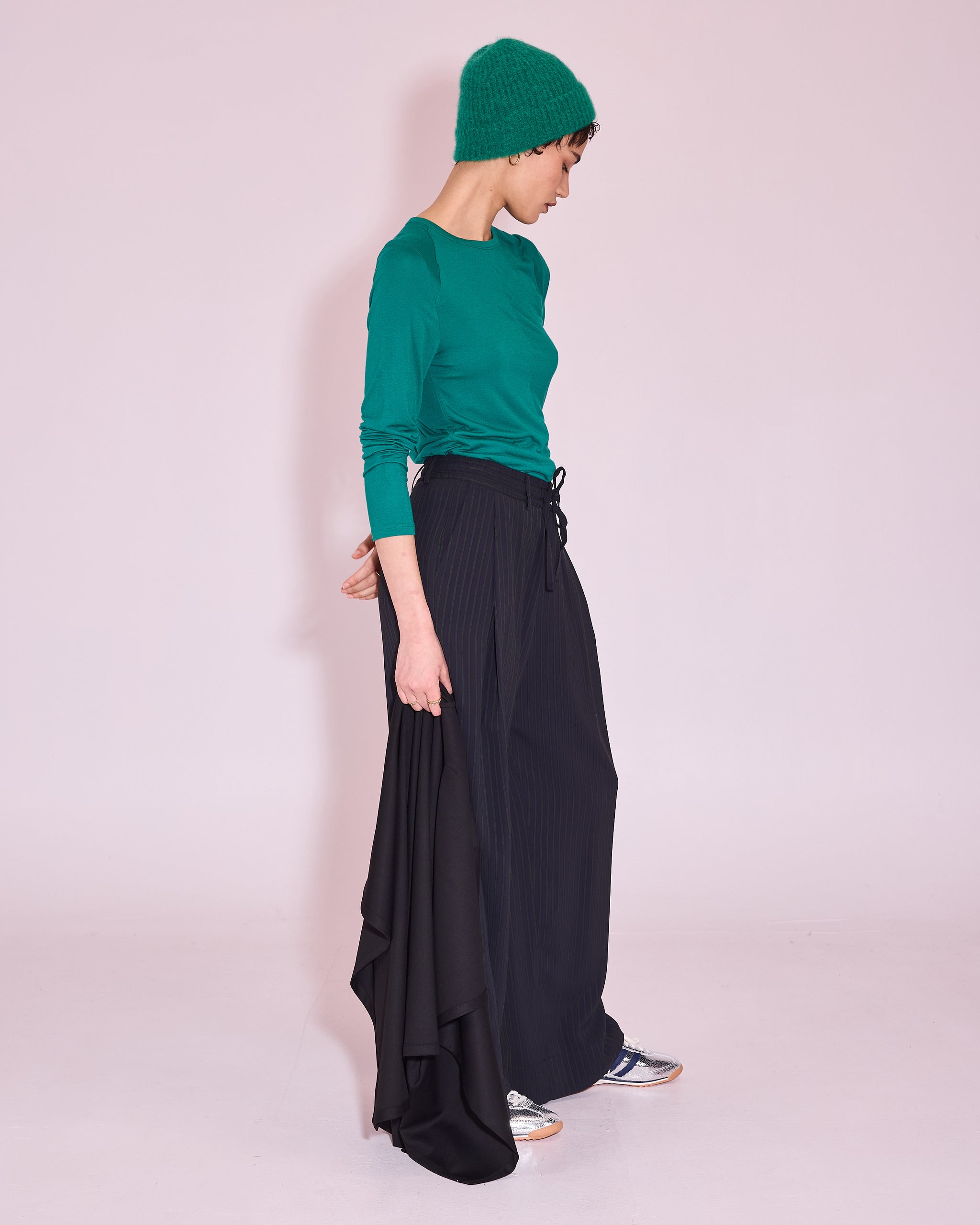 Haiko broek in navy / bright red