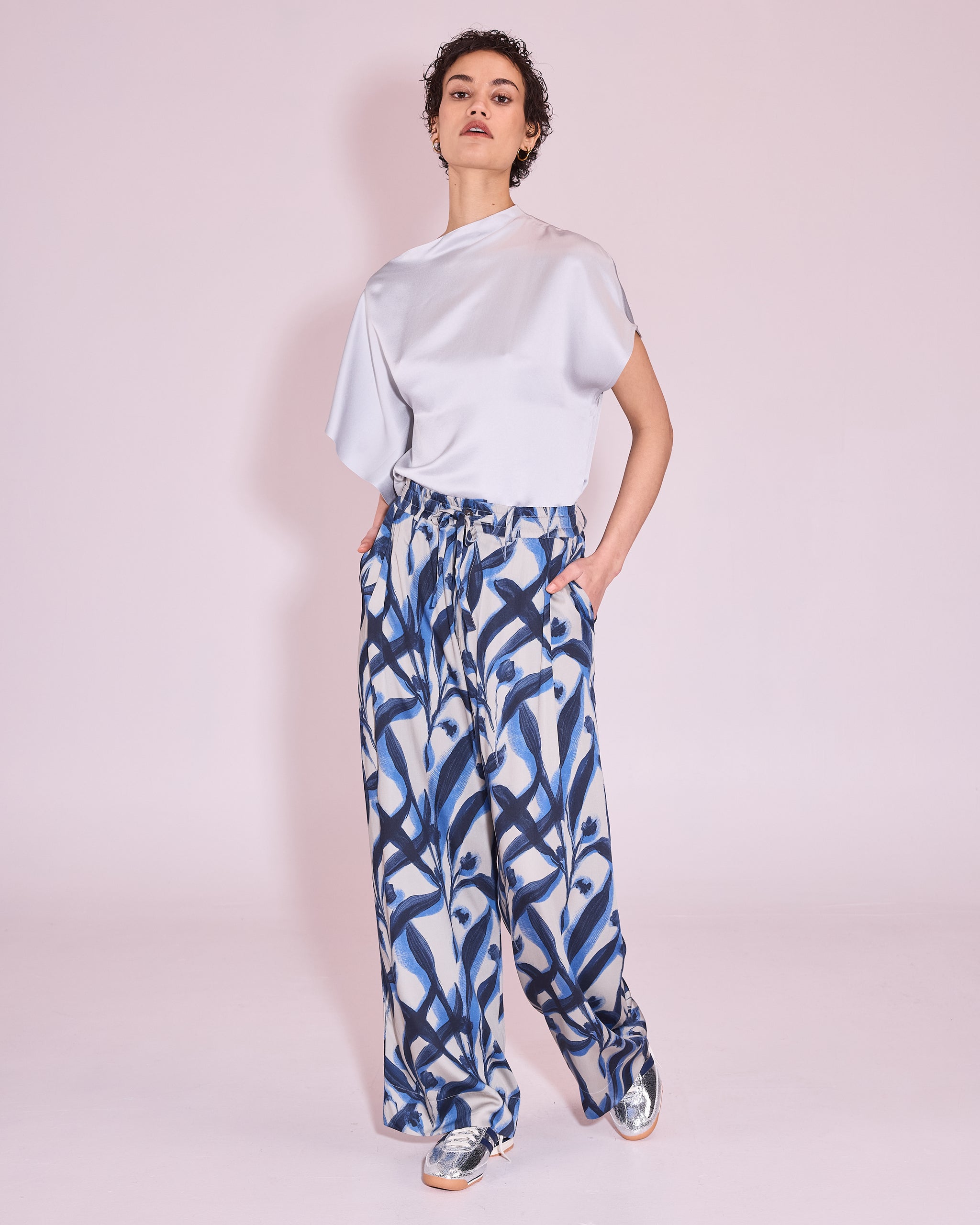 Haiko broek in blue leaves