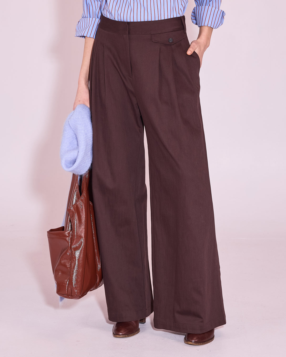 Guy broek in dark chocolate