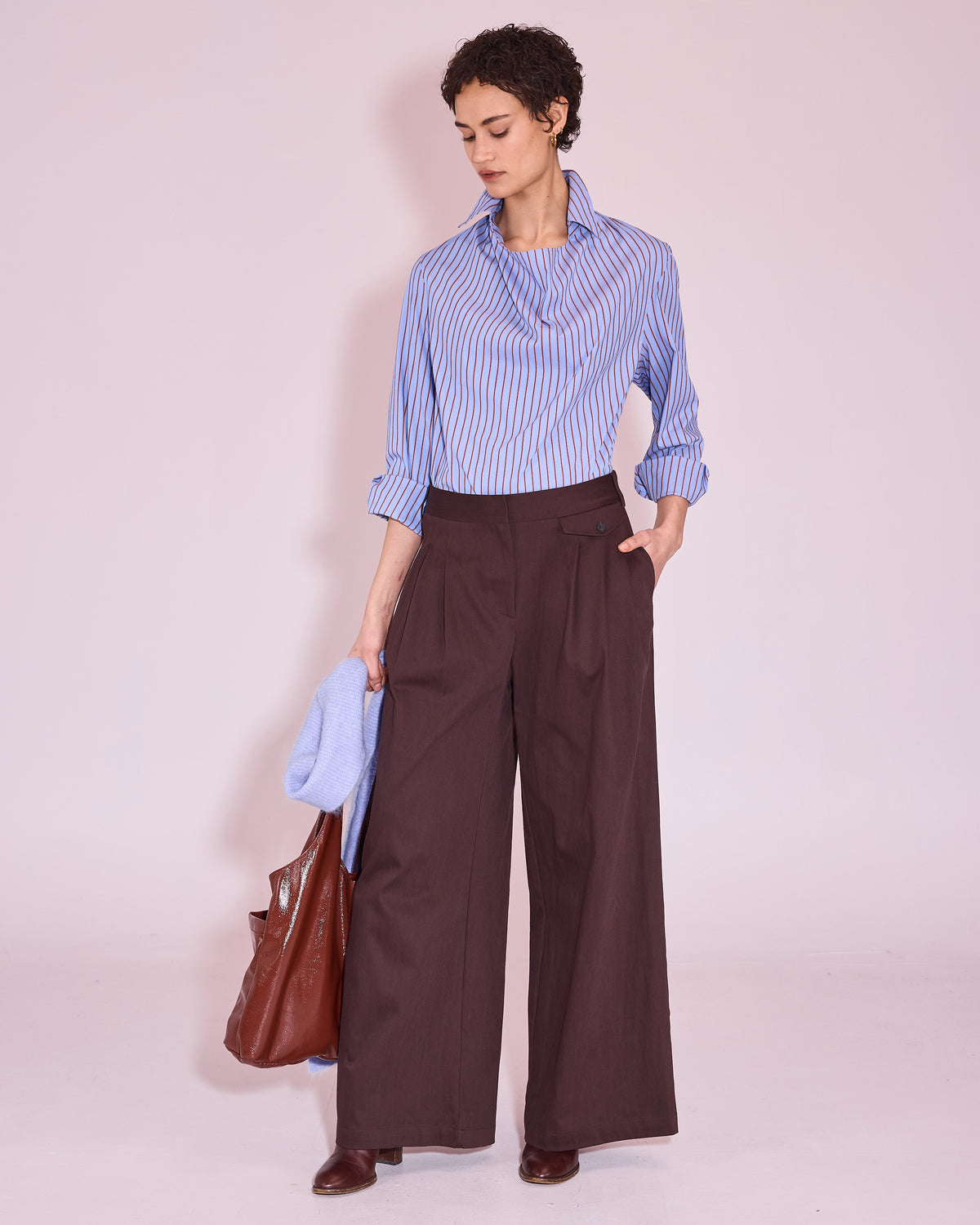 Guy broek in dark chocolate