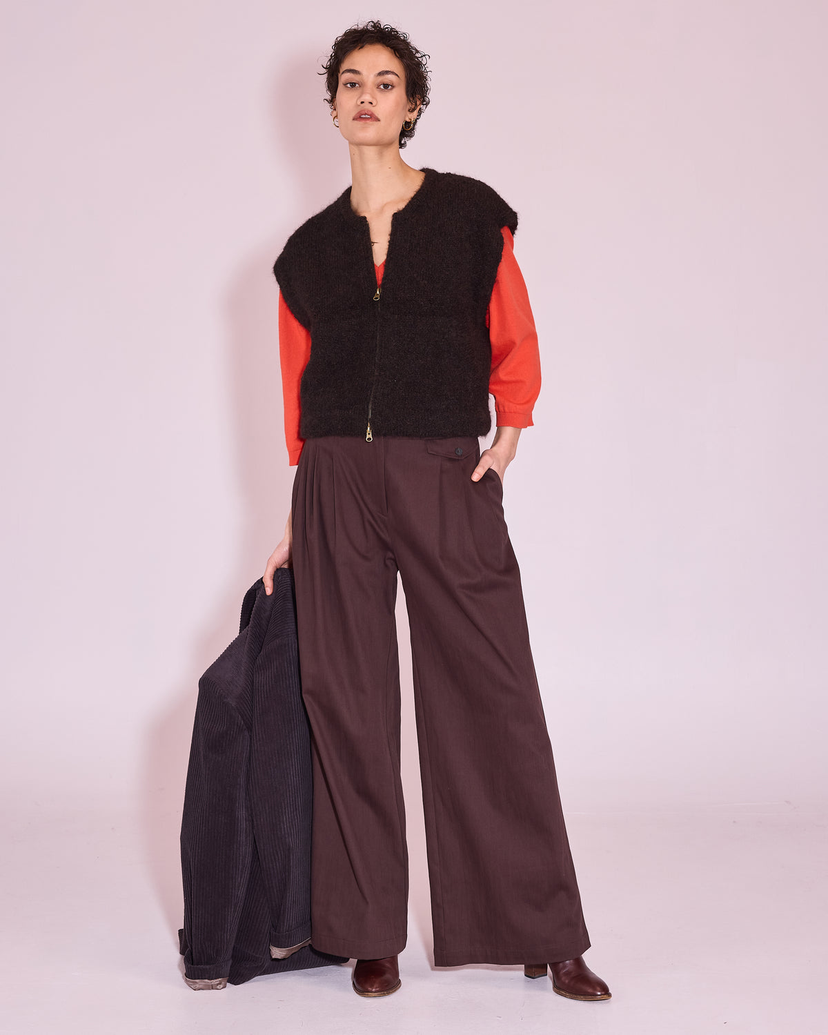 Guy broek in dark chocolate