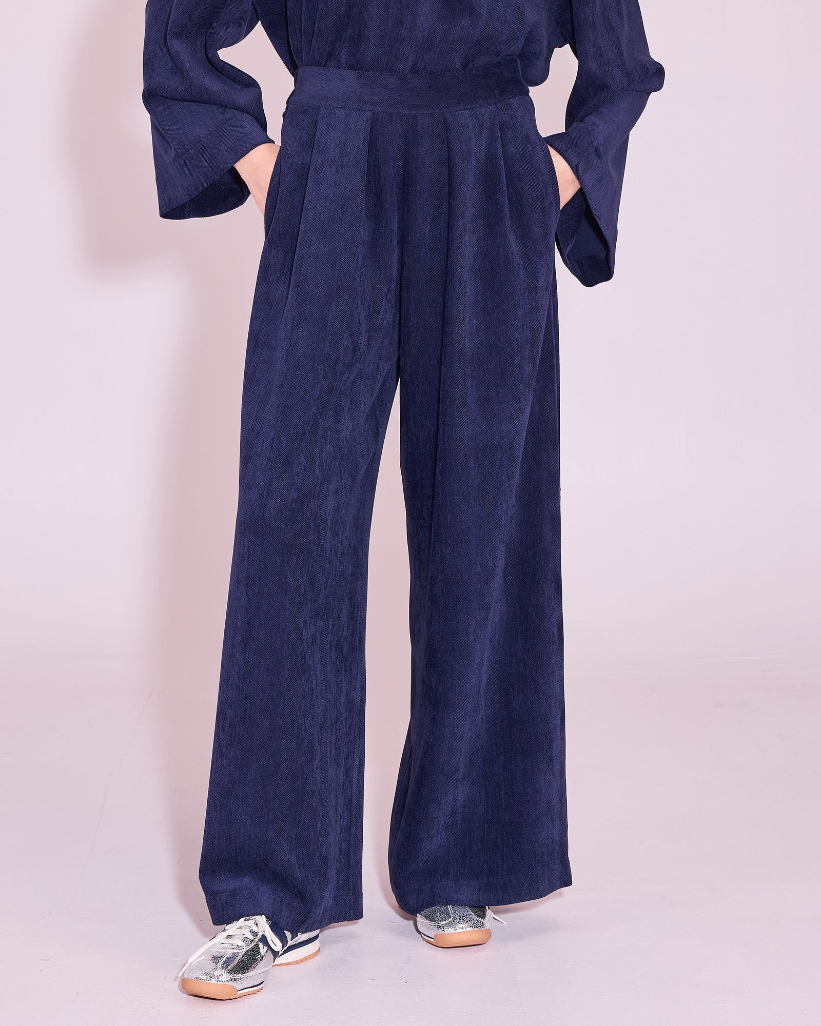 Egbert broek in deep cobalt