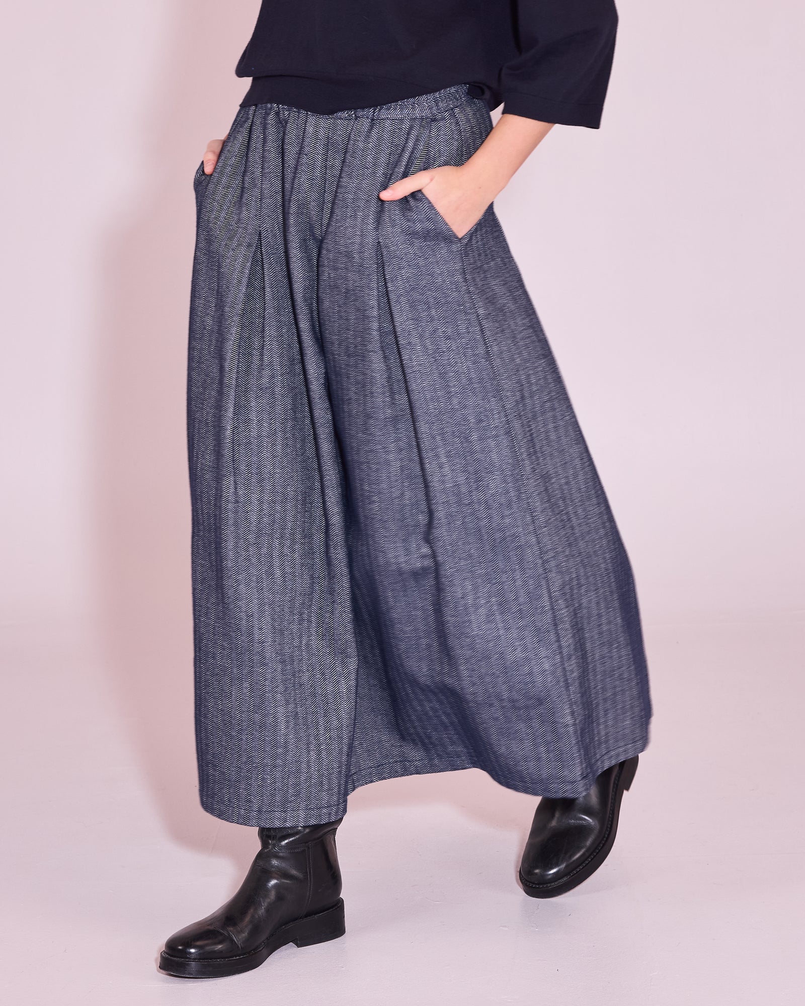 Fieke rok in academy blue