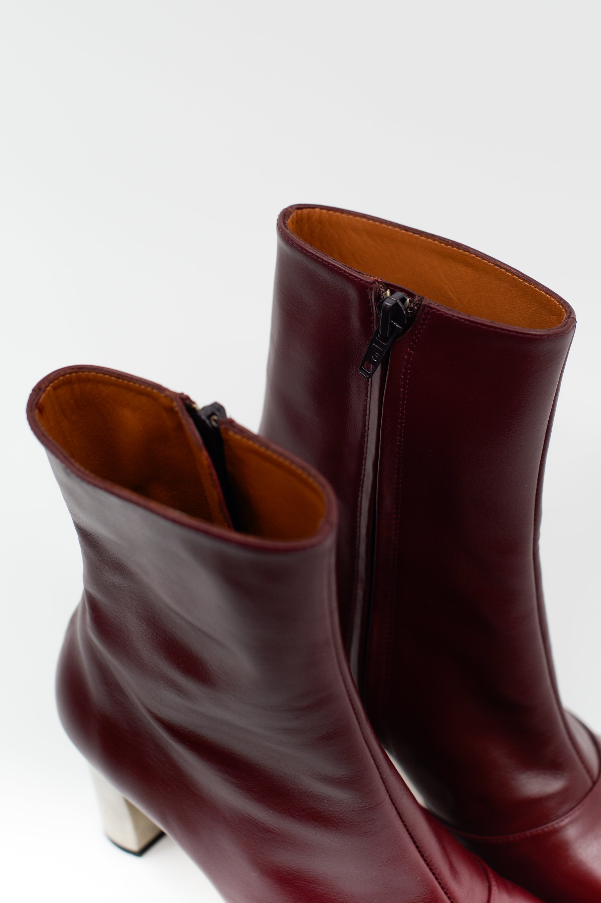 Eames burgundy ankle boot