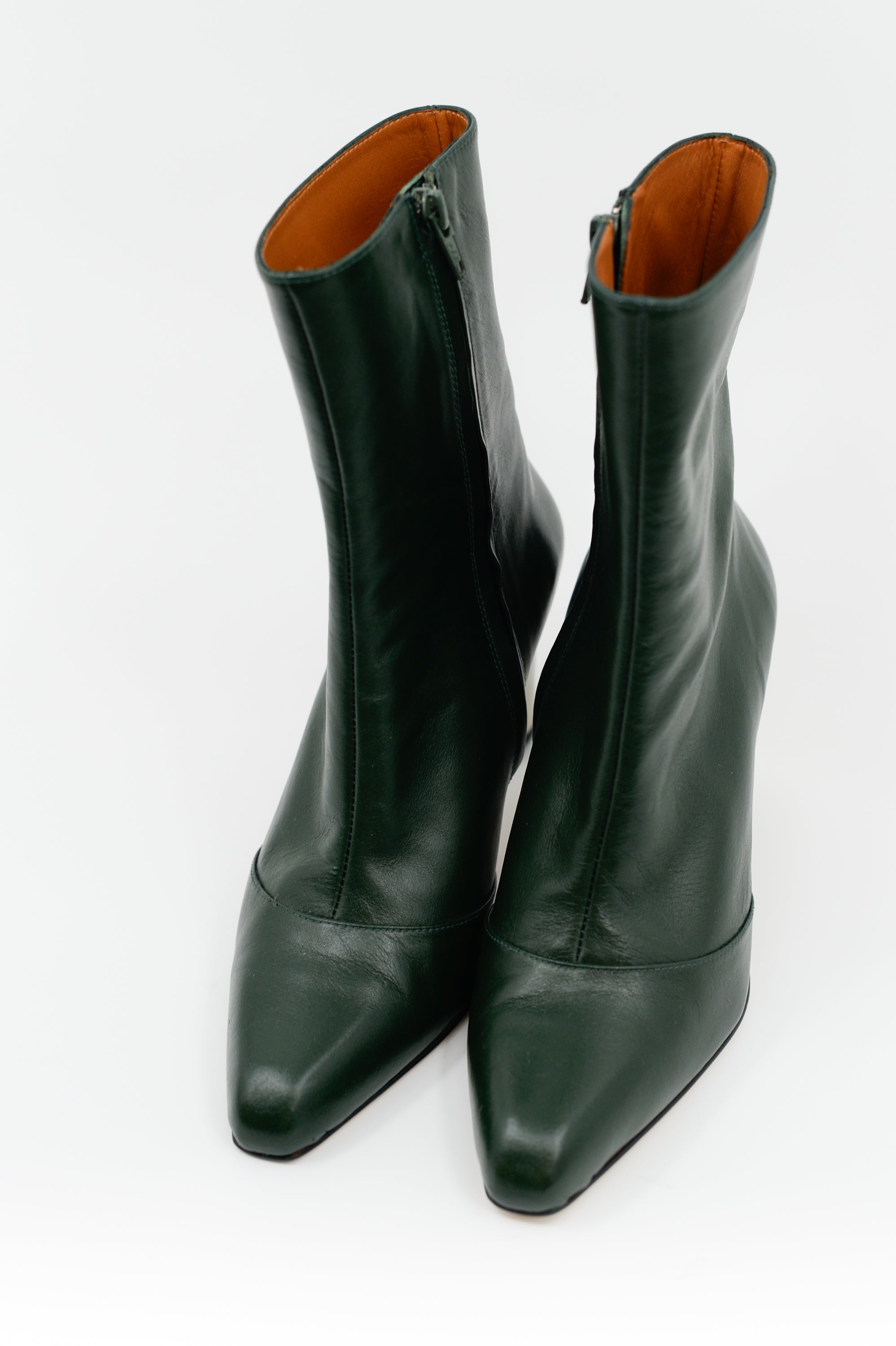 Elize bottine en vert sacramento