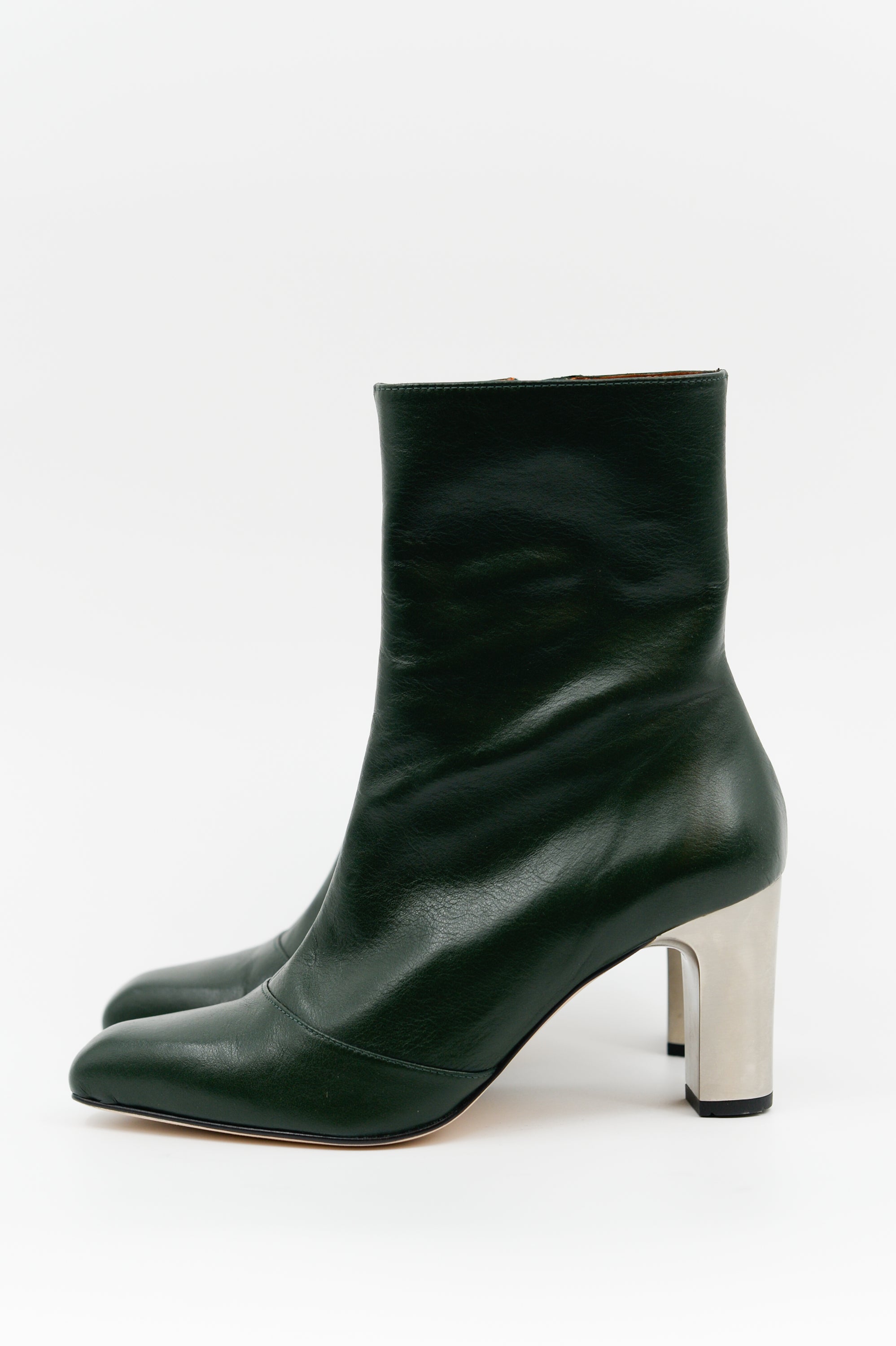 Elize bottine en vert sacramento