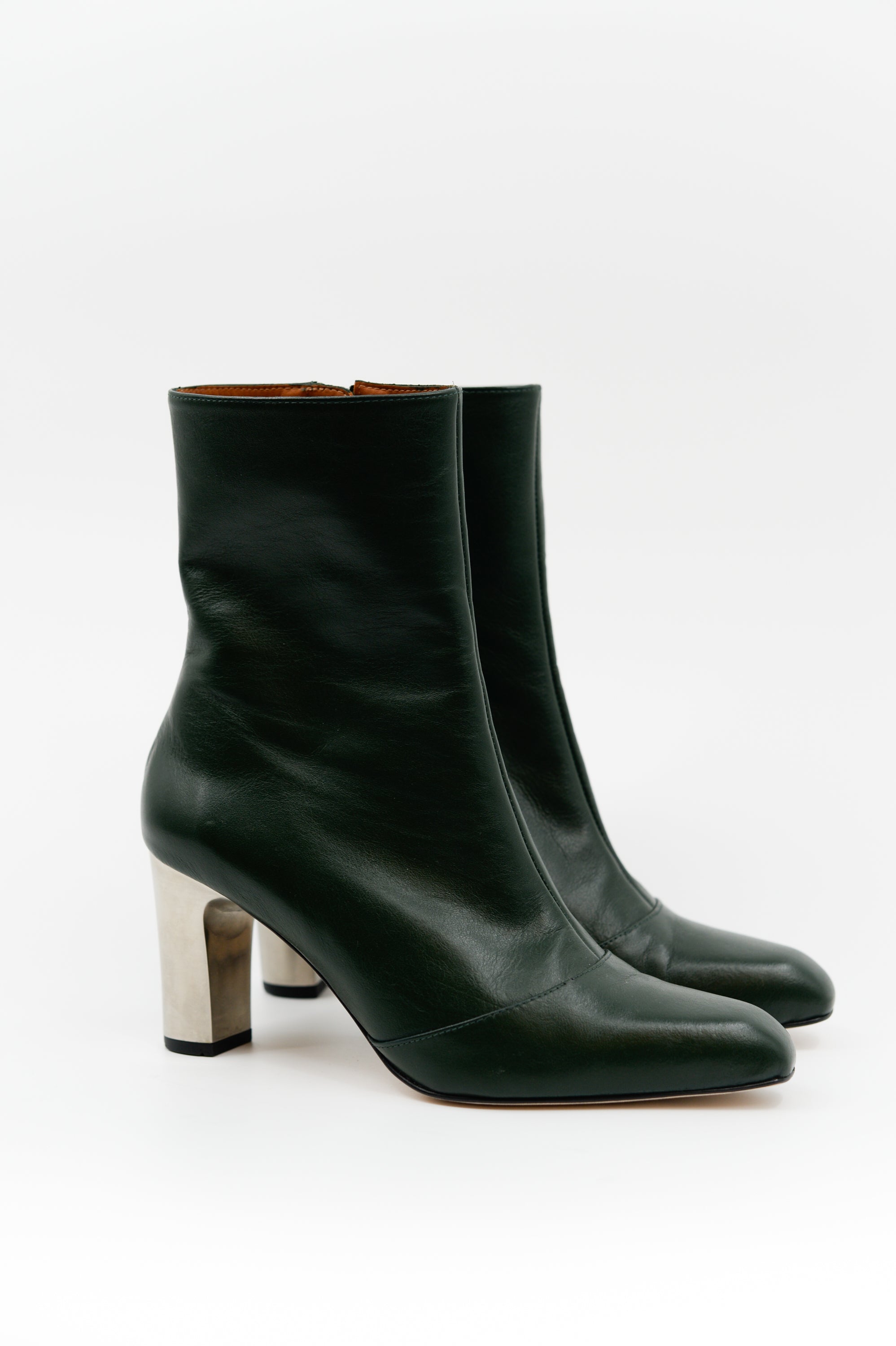 Elize bottine en vert sacramento