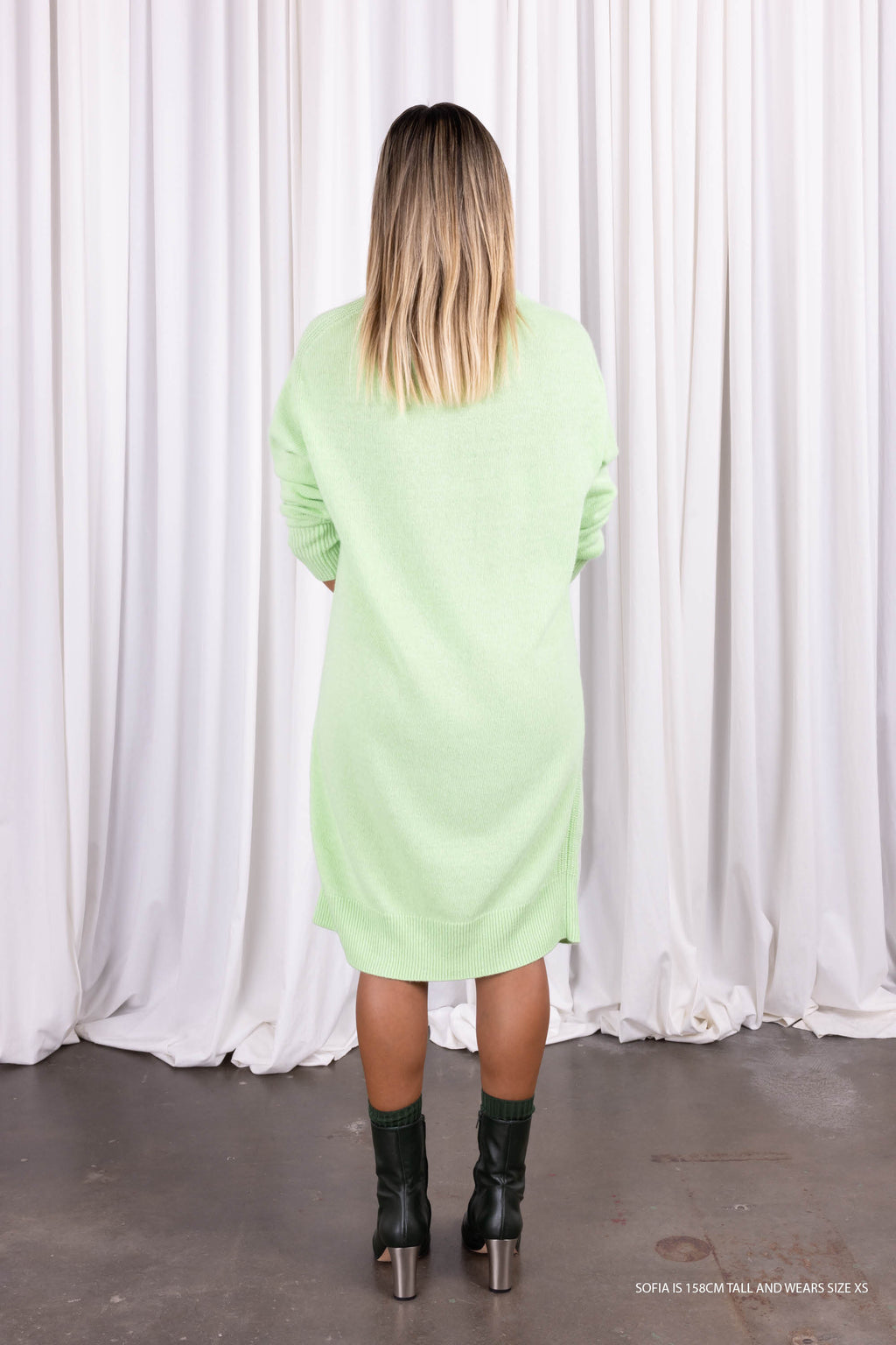 Monaco Strickkleid in Pistazie