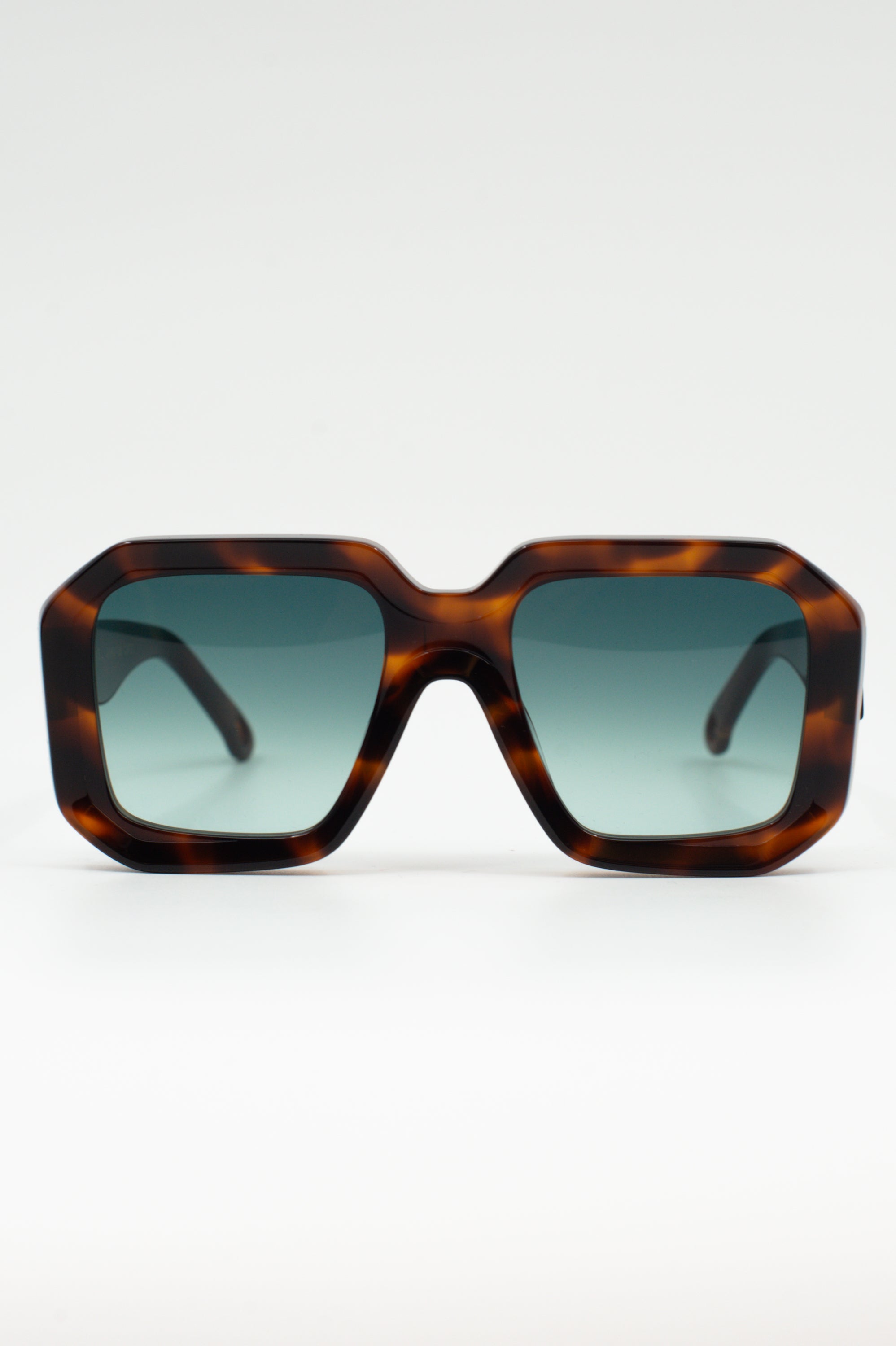 Onassis lunettes de soleil en tortue / bleu