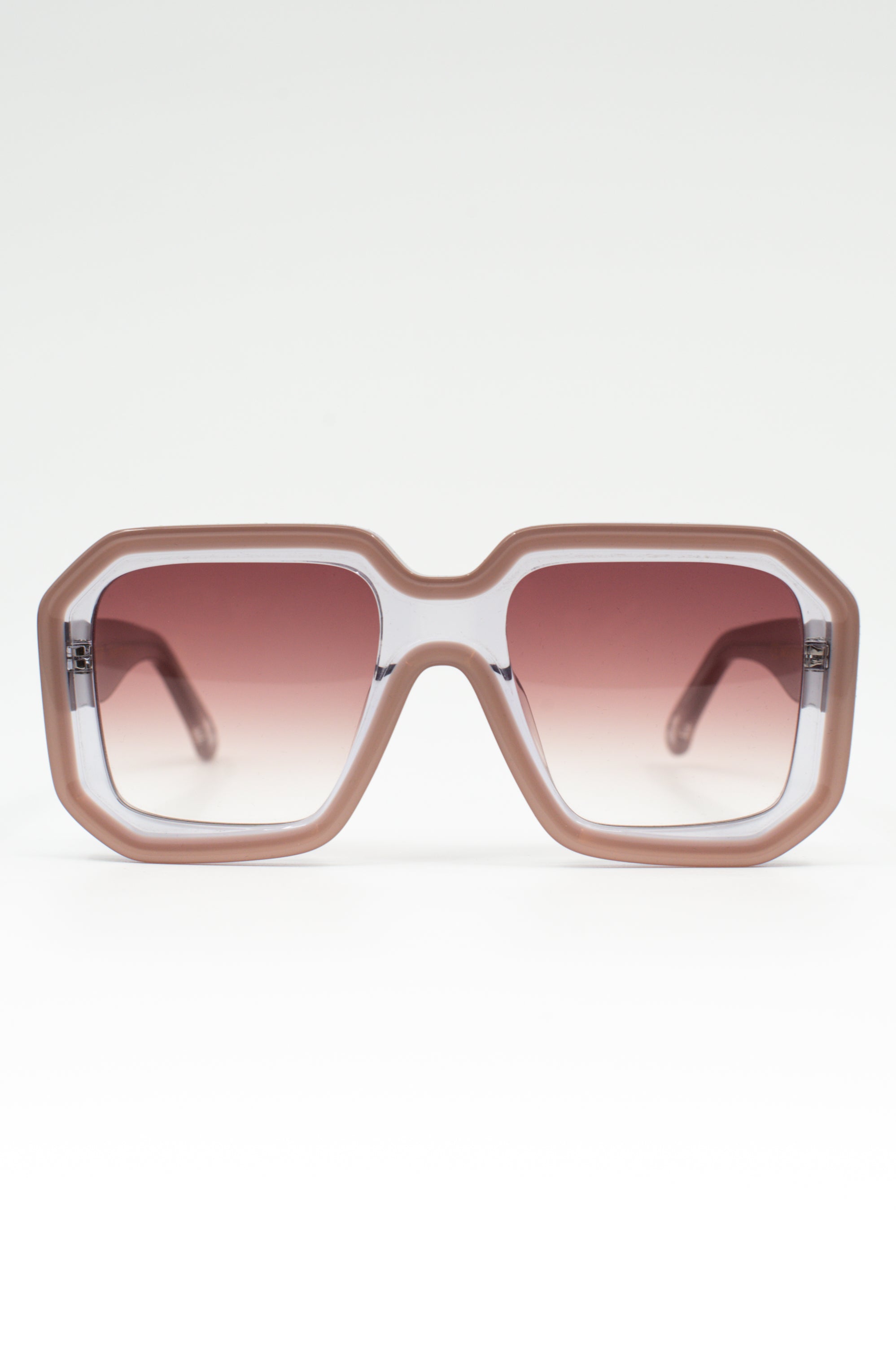 Onassis lunettes de soleil taupe / rose