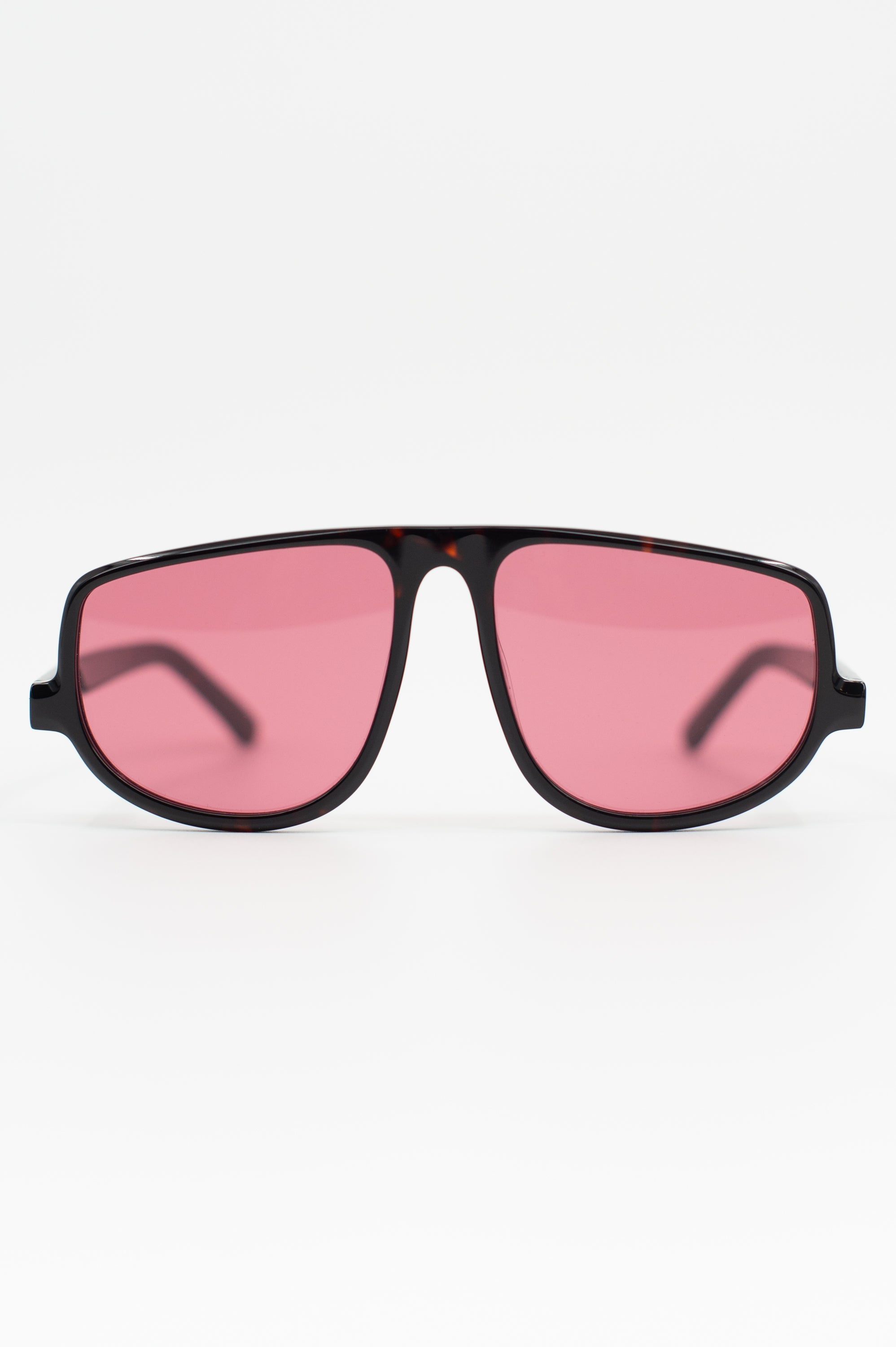 Felice lunettes de soleil en tortue foncée / cerise