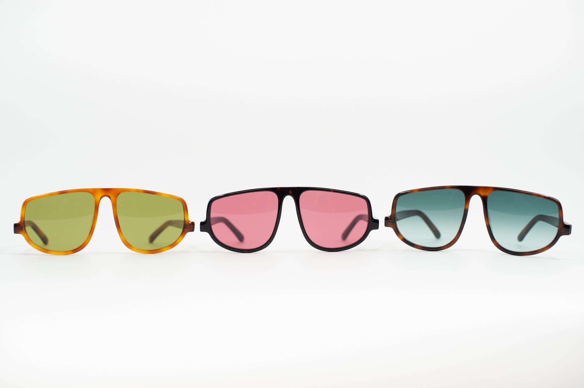 Felice lunettes de soleil en écaille claire / olive