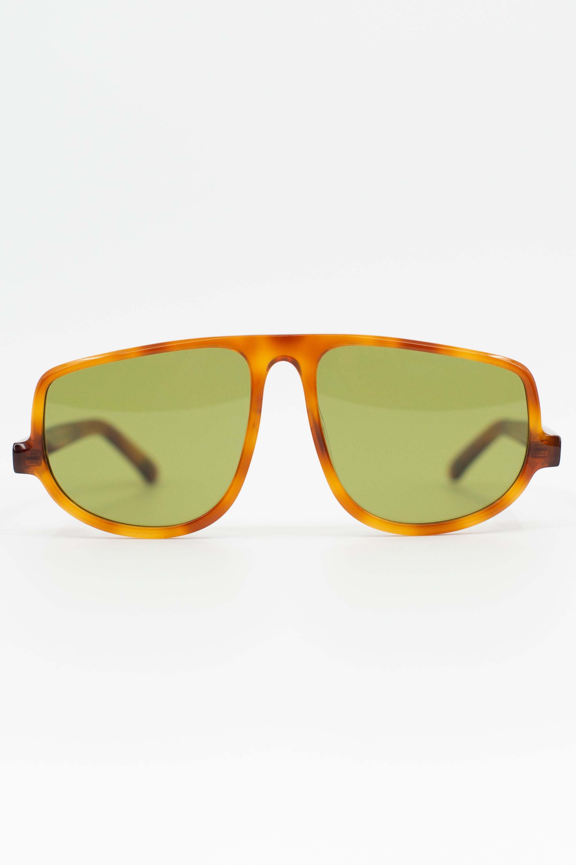 Felice lunettes de soleil en écaille claire / olive