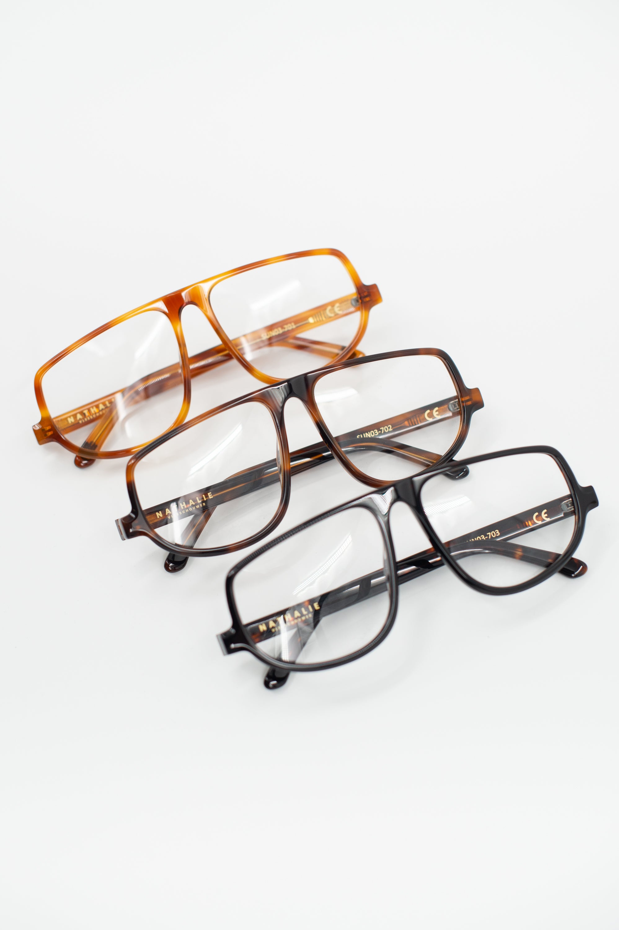 Felice lunettes en tortue foncé / clair