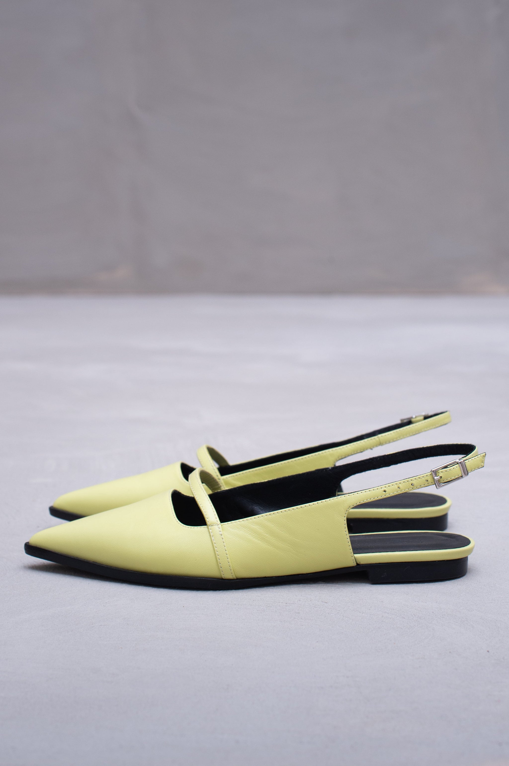Dallie slingback en herbe citronnelle